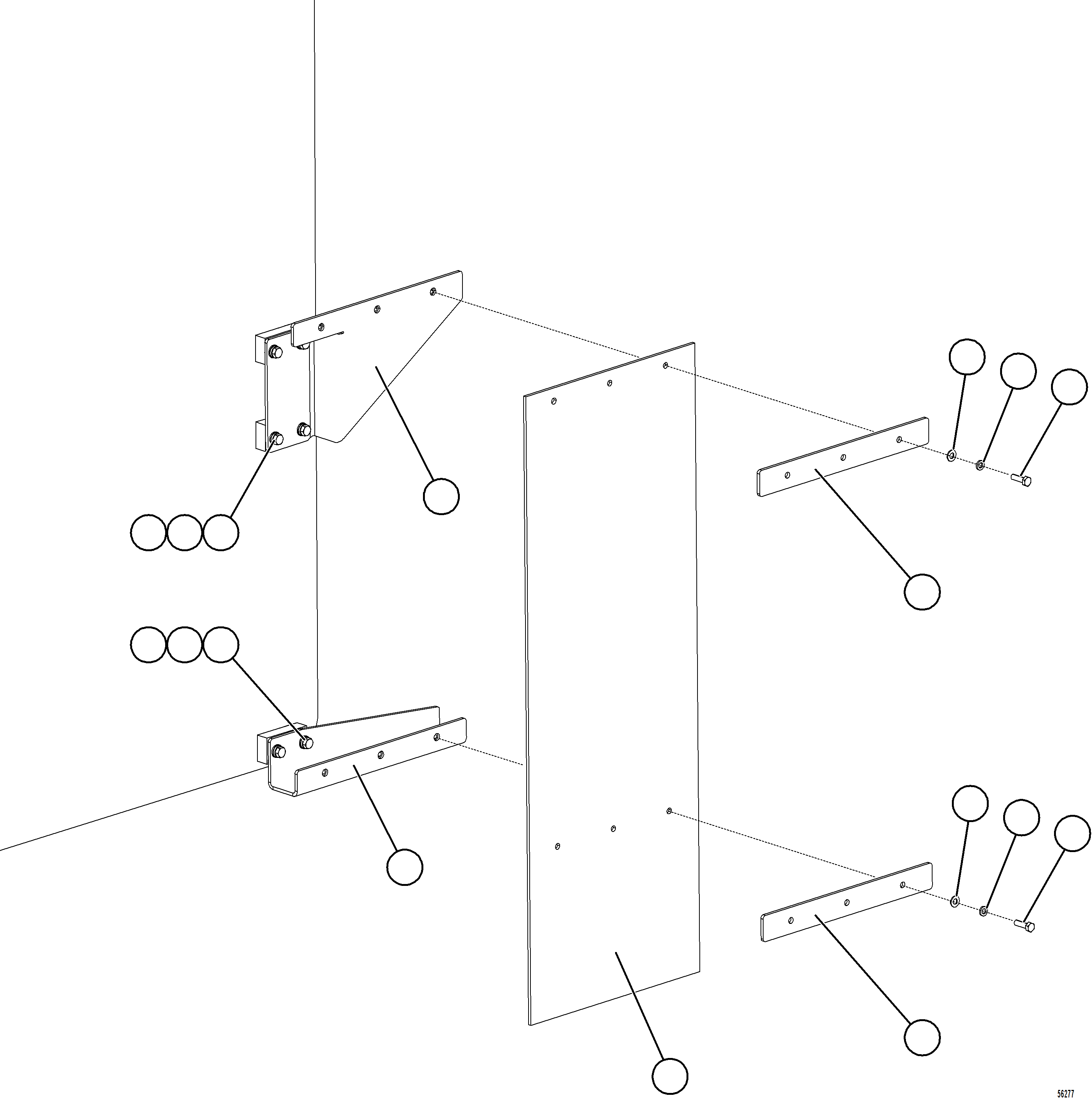 Komatsu parts book diagram for AFE78-BB 930E-5 S/N A40173 - A40175, A40181  LOMAS BAYAS: FUEL TANK MUD FLAP (STANDARD)