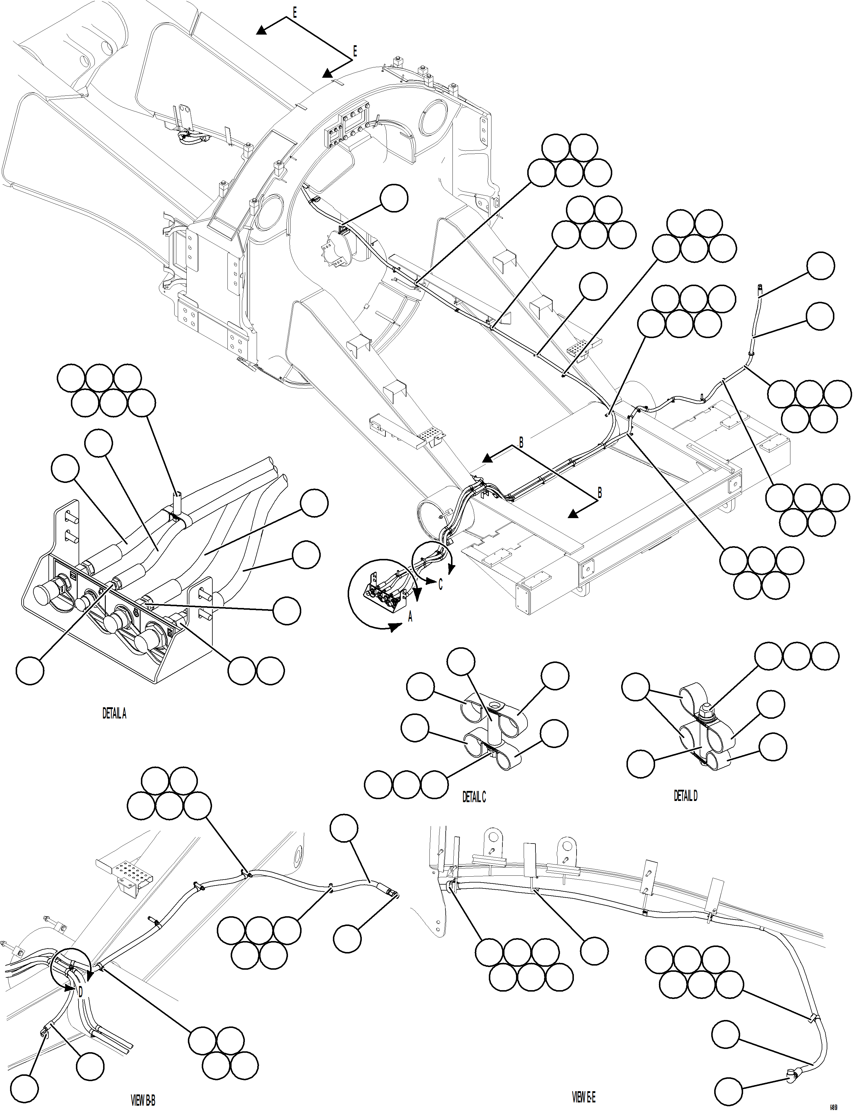 Komatsu parts book diagram for AFE78-BB 930E-5 S/N A40173 - A40175, A40181  LOMAS BAYAS: REMOTE SERVICE CENTER    1/2