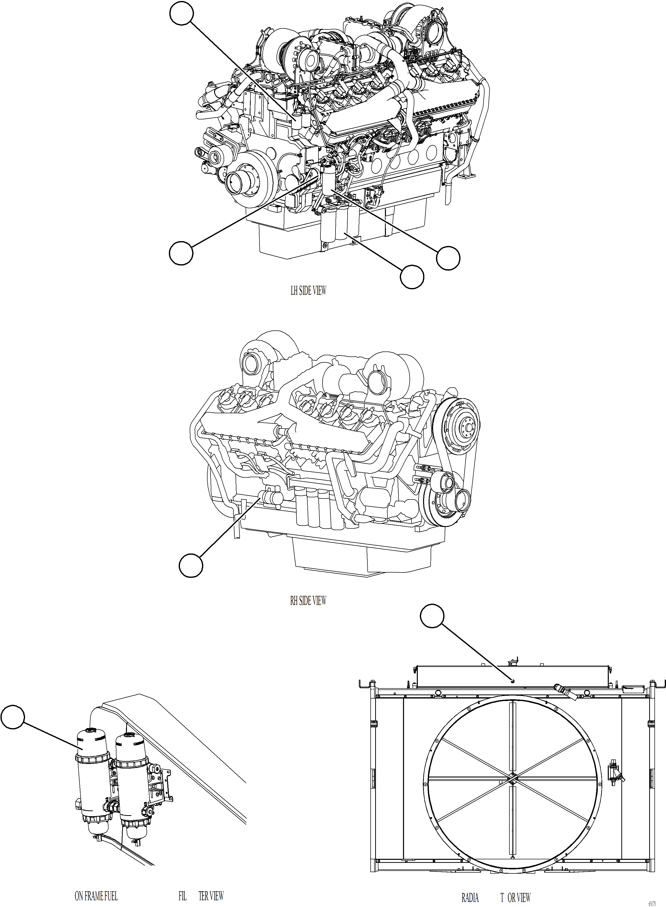 Komatsu parts book diagram for AFE78-BD 930E-5 S/N A40180  THEISS: ENGINE AND COMPONENTS