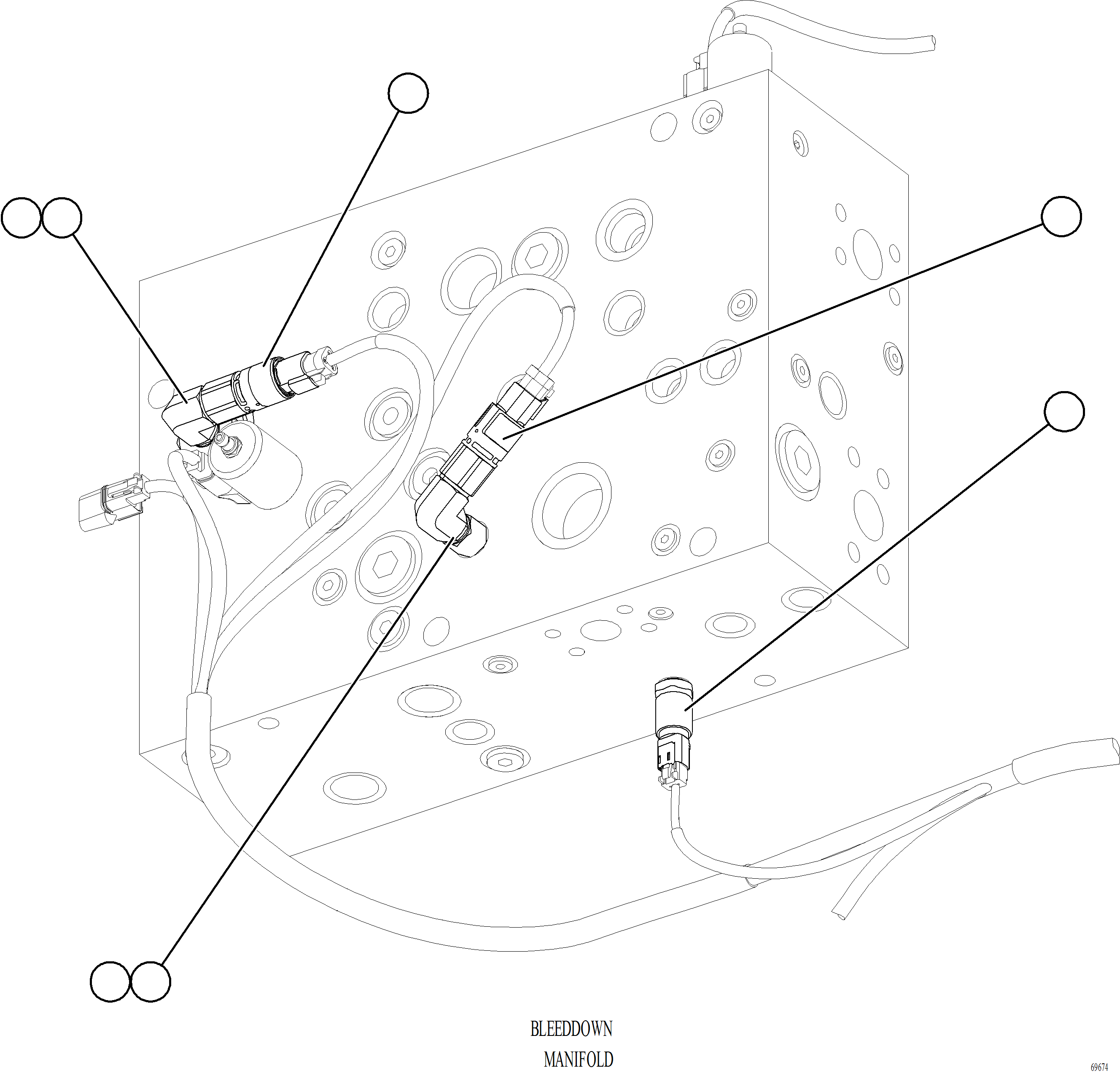 Komatsu parts book diagram for AFE78-BD 930E-5 S/N A40180  THEISS: STEERING BLEEDDOWN MANIFOLD SENSOR & SWITCHES