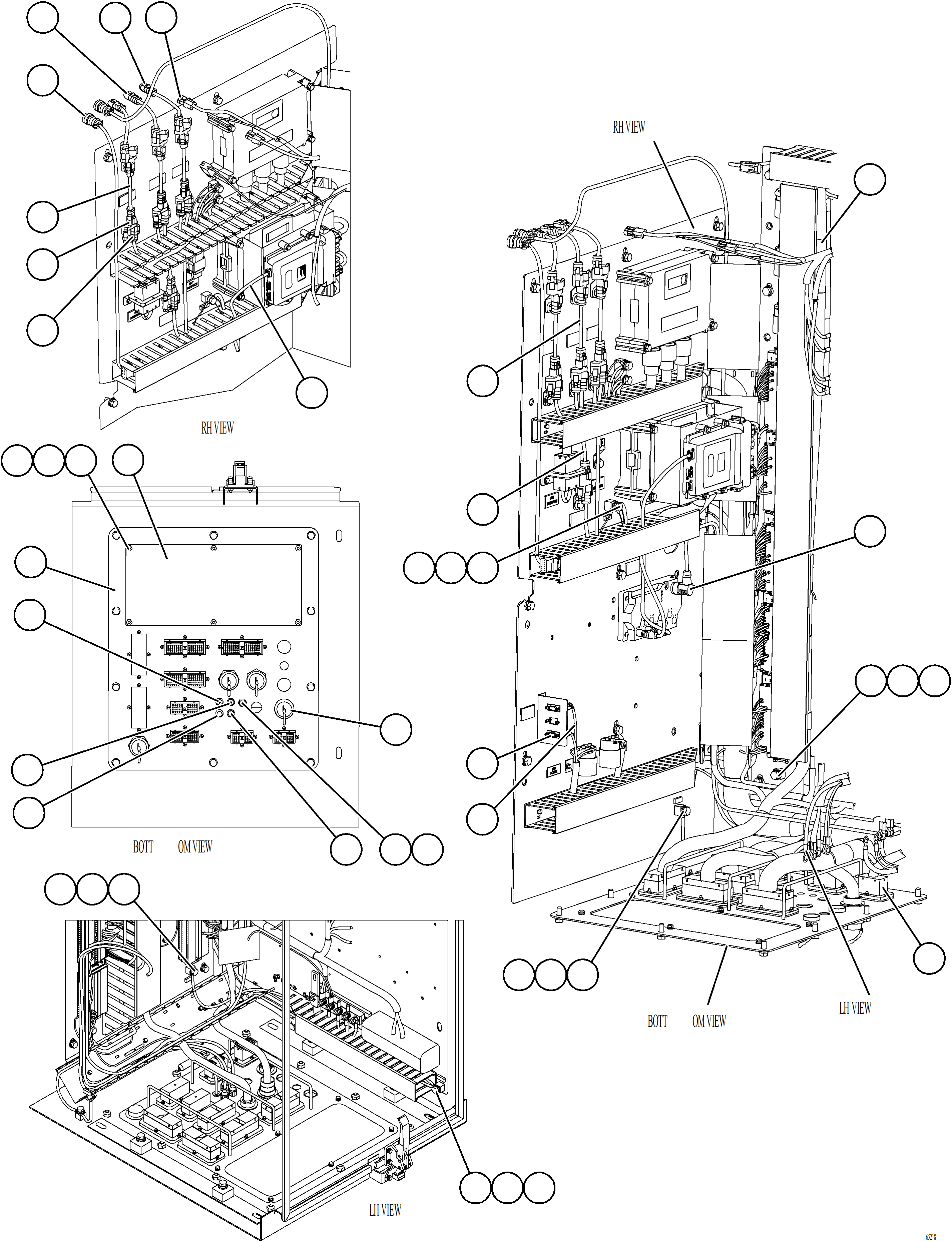 Komatsu parts book diagram for AFE78-BD 930E-5 S/N A40180  THEISS: AUXILIARY CONTROL CABINET INTERNAL WIRING    2/2