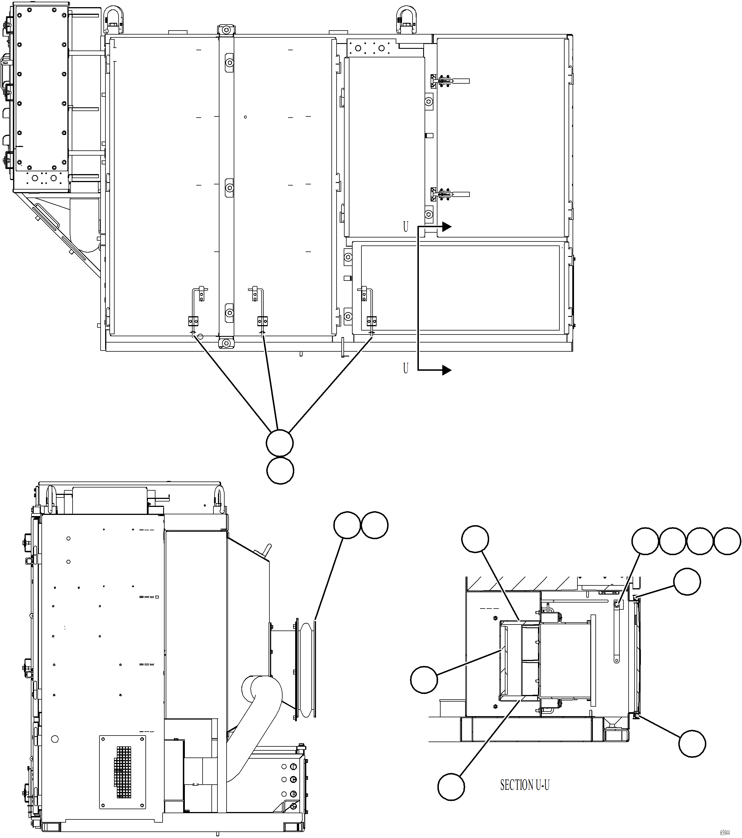 Komatsu parts book diagram for AFE78-BD 930E-5 S/N A40180  THEISS: CONTROL CABINET    13/13