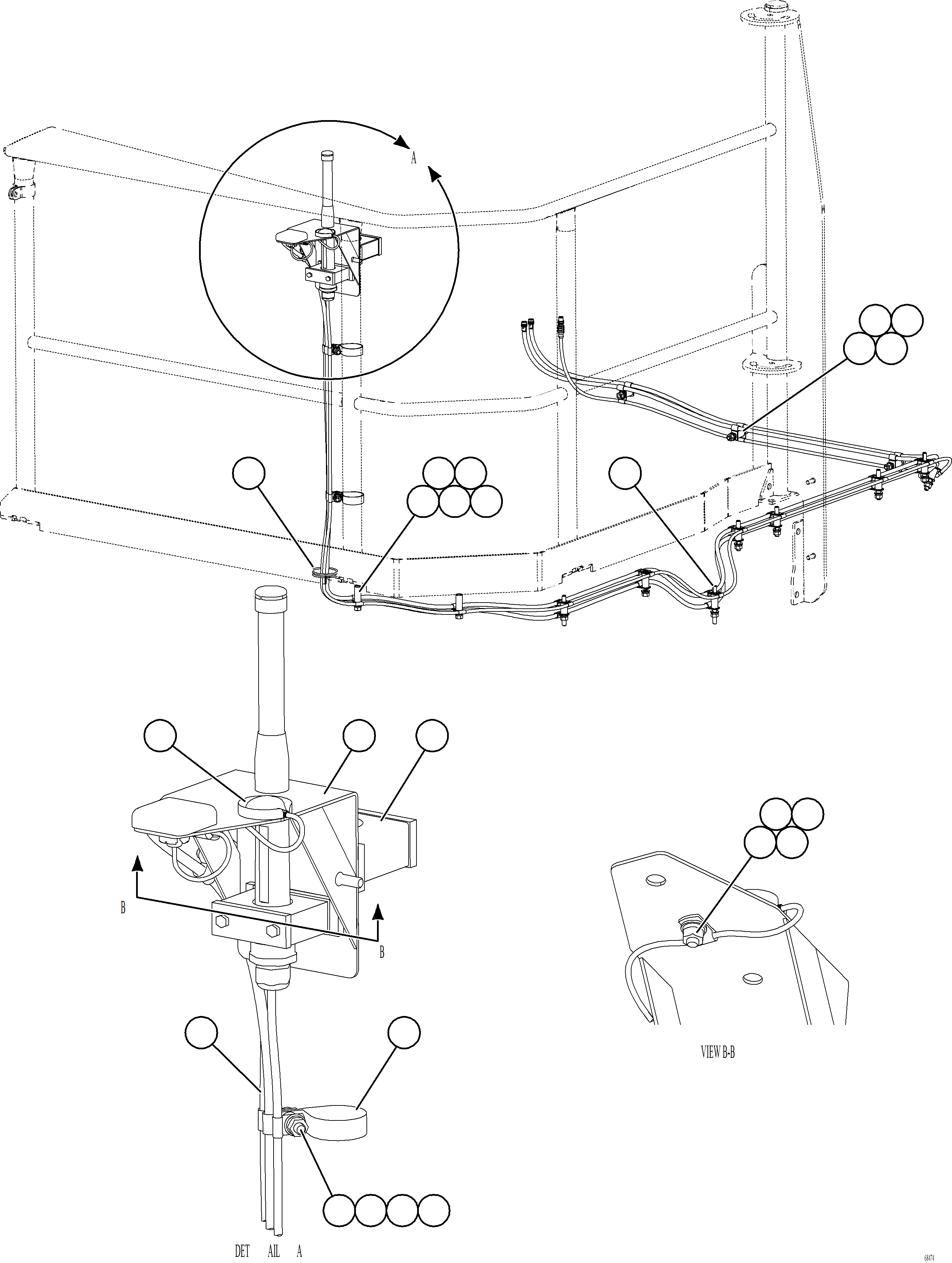 Komatsu parts book diagram for AFE78-BD 930E-5 S/N A40180  THEISS: KOMTRAX PLUS ANTENNA INSTALLATION