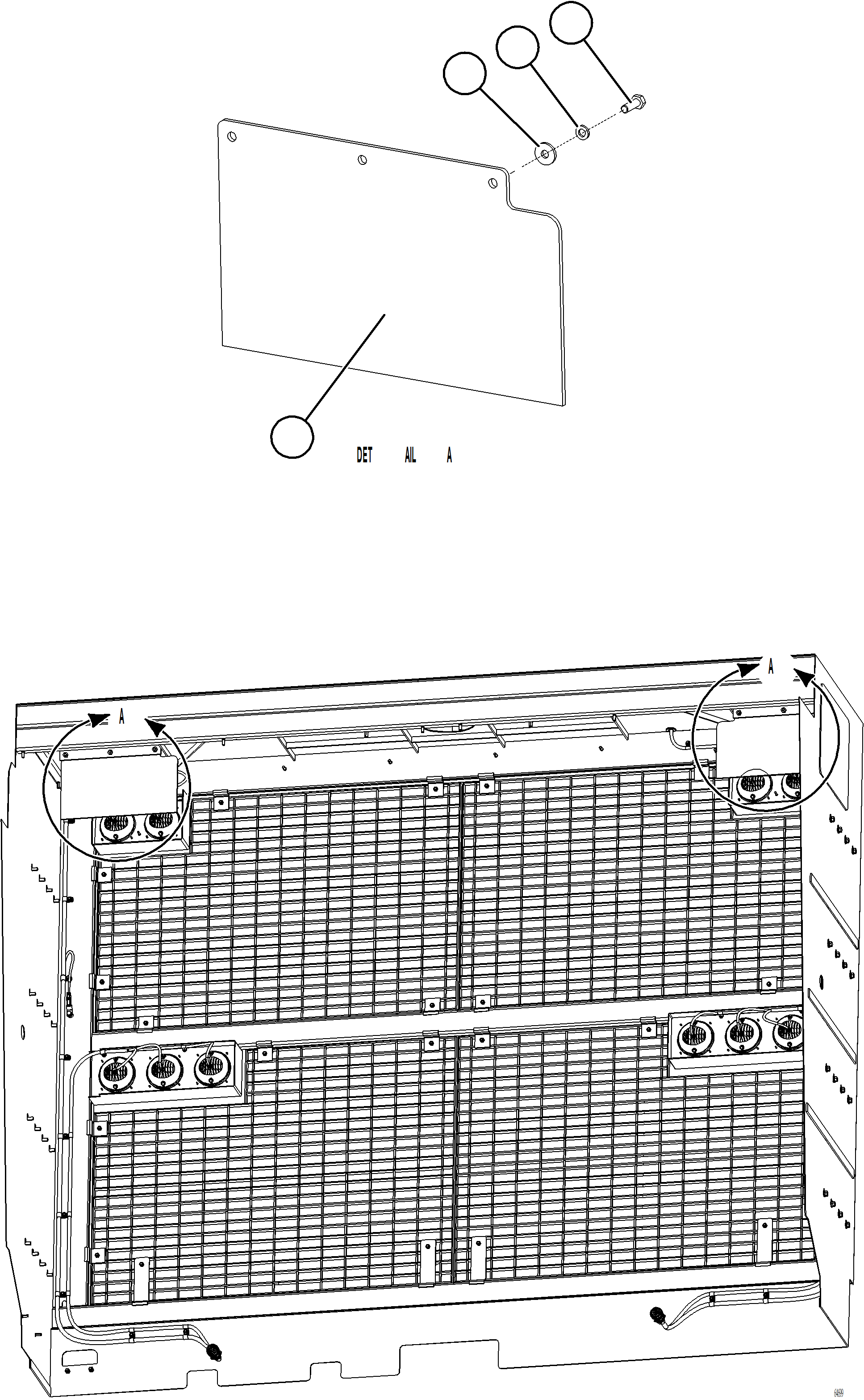 Komatsu parts book diagram for AFE78-BD 930E-5 S/N A40180  THEISS: AIR DAM FLAPS