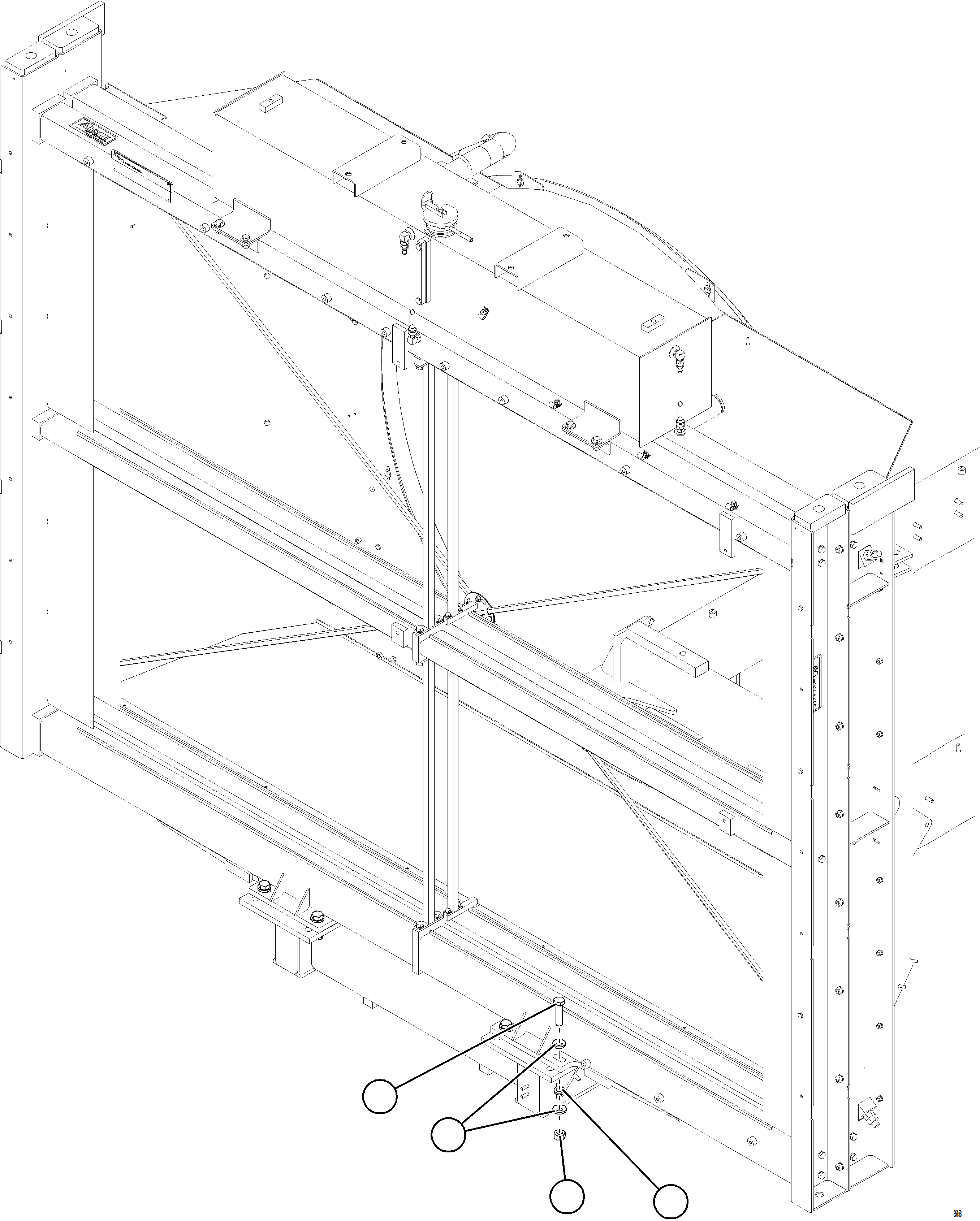 Komatsu parts book diagram for AFE78-BH 930E-5 S/N A40200  LOS PELAMBRES: RADIATOR INSTALLATION - LOWER    2/2