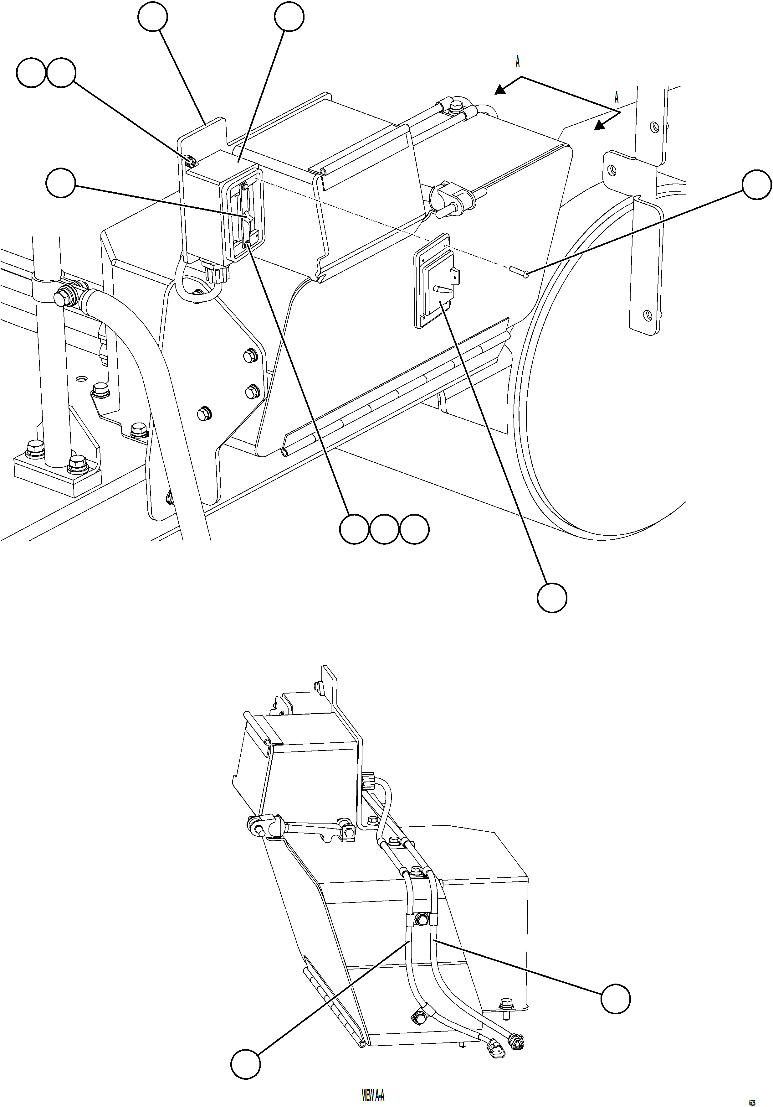 Komatsu parts book diagram for AFE78-BH 930E-5 S/N A40200  LOS PELAMBRES: GROUND LEVEL LADDER LIGHTS SWITCH