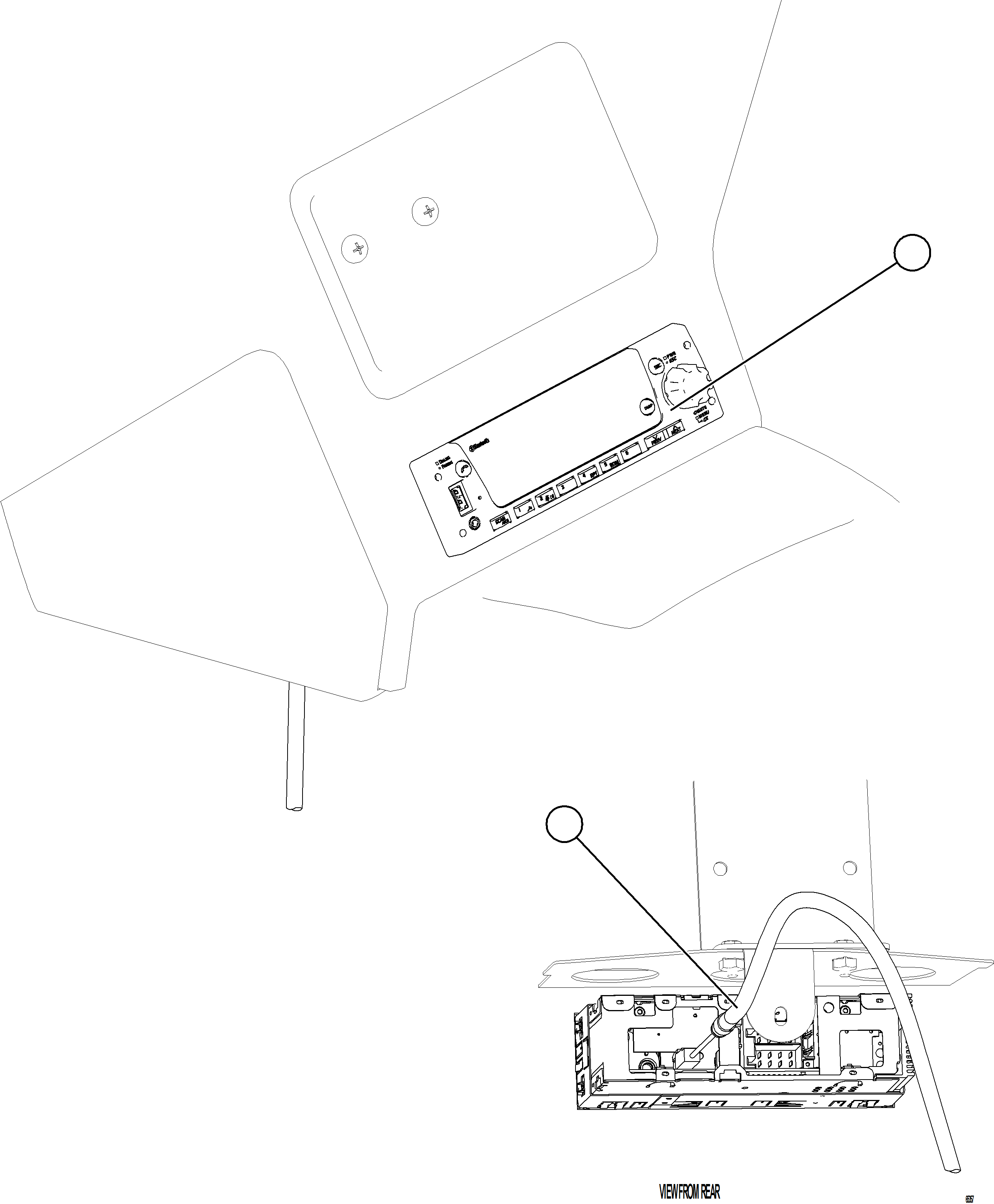 Komatsu parts book diagram for AFE78-BH 930E-5 S/N A40200  LOS PELAMBRES: RADIO MODULE