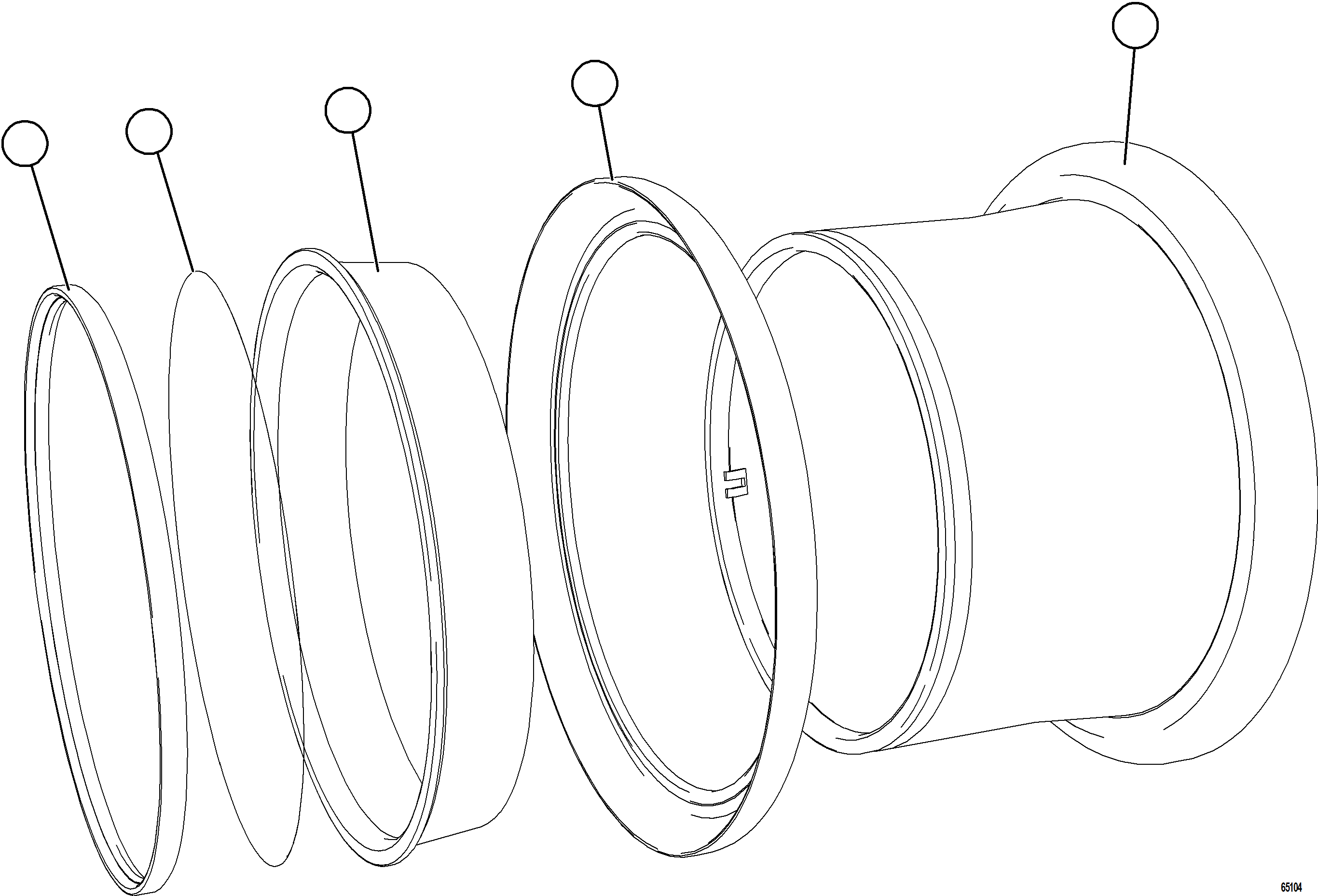 Komatsu parts book diagram for AFE78-BH 930E-5 S/N A40200  LOS PELAMBRES: STANDARD RIM ASSEMBLY