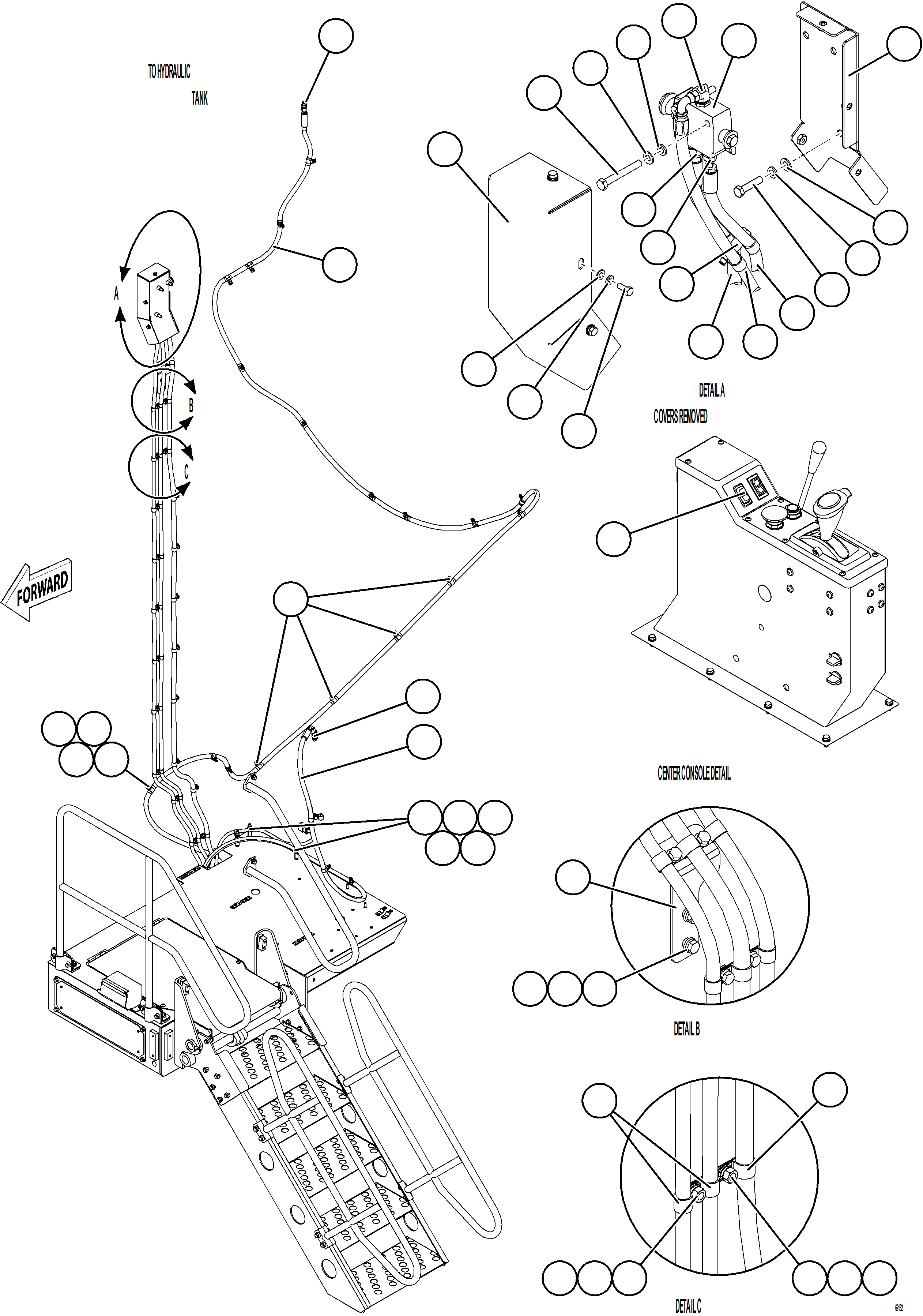 Komatsu parts book diagram for AFE78-BH 930E-5 S/N A40200  LOS PELAMBRES: RETRACTABLE LADDER HYDRAULICS