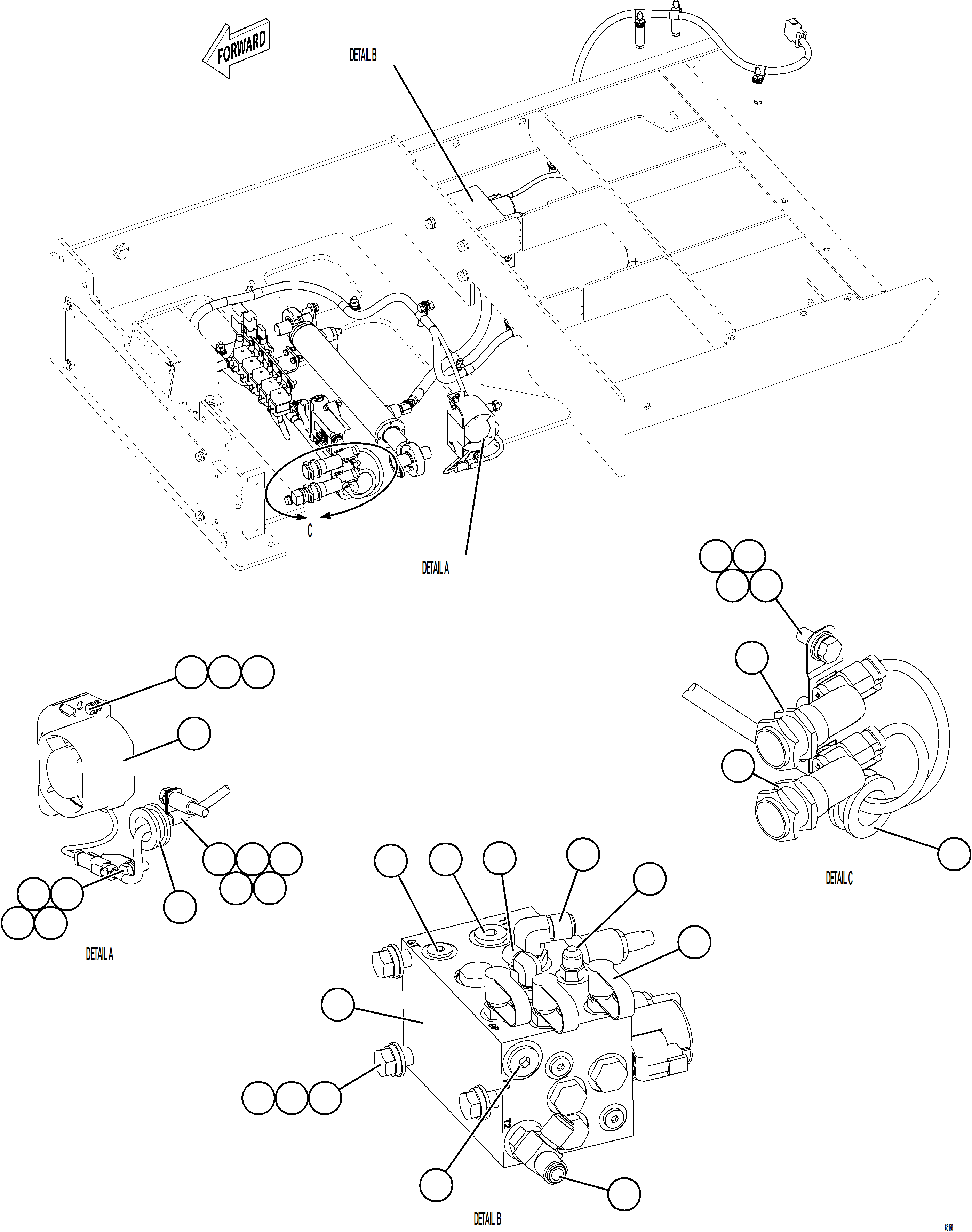 Komatsu parts book diagram for AFE78-BH 930E-5 S/N A40200  LOS PELAMBRES: PLATFORM ASSEMBLY    3/3