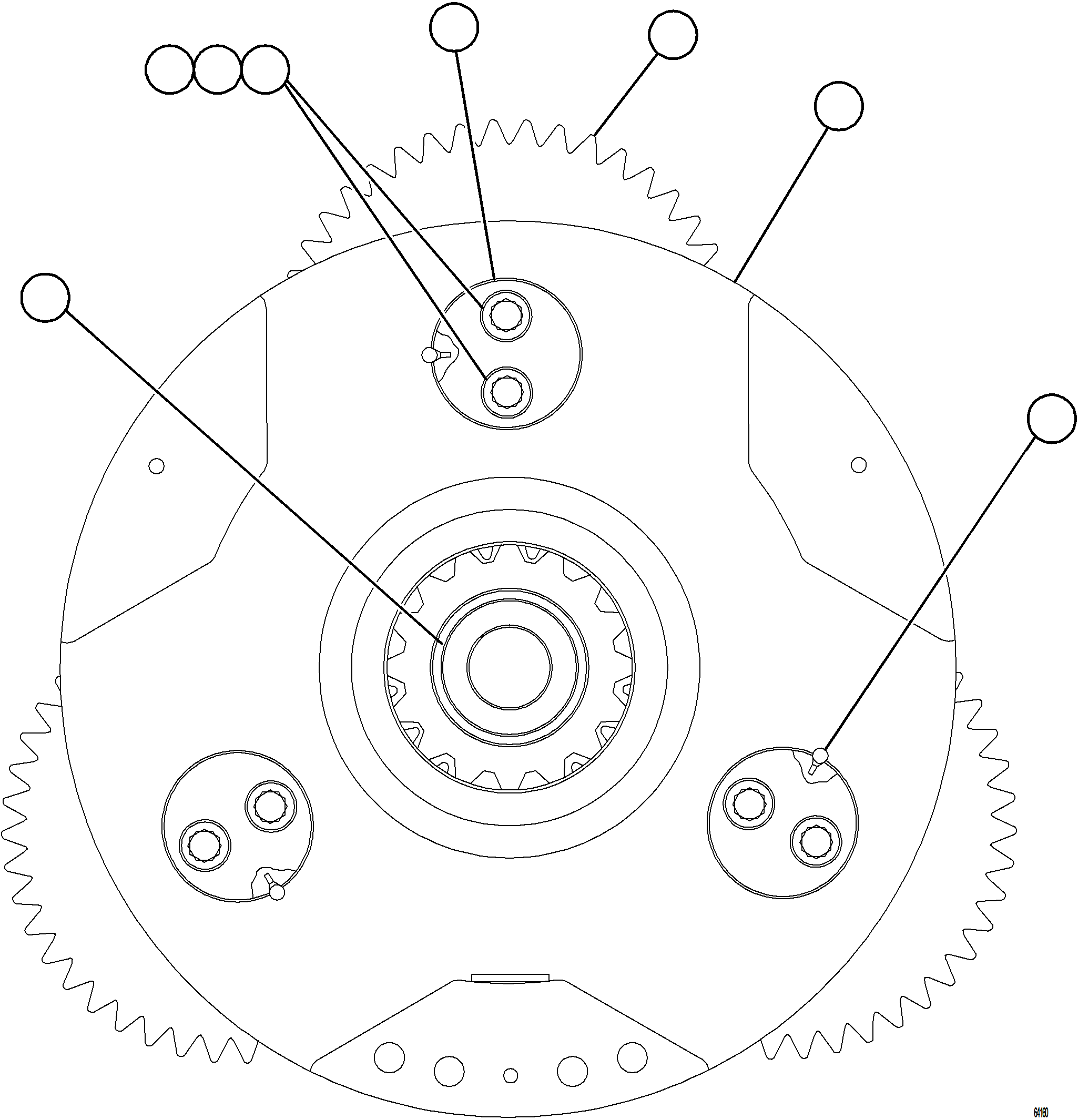 Komatsu parts book diagram for AFE78-BM 930E-5 S/N A40215 - A40218,A40225 - A40229  LOS BRONCES: CARRIER ASSEMBLY - HIGH SPEED    GE1315