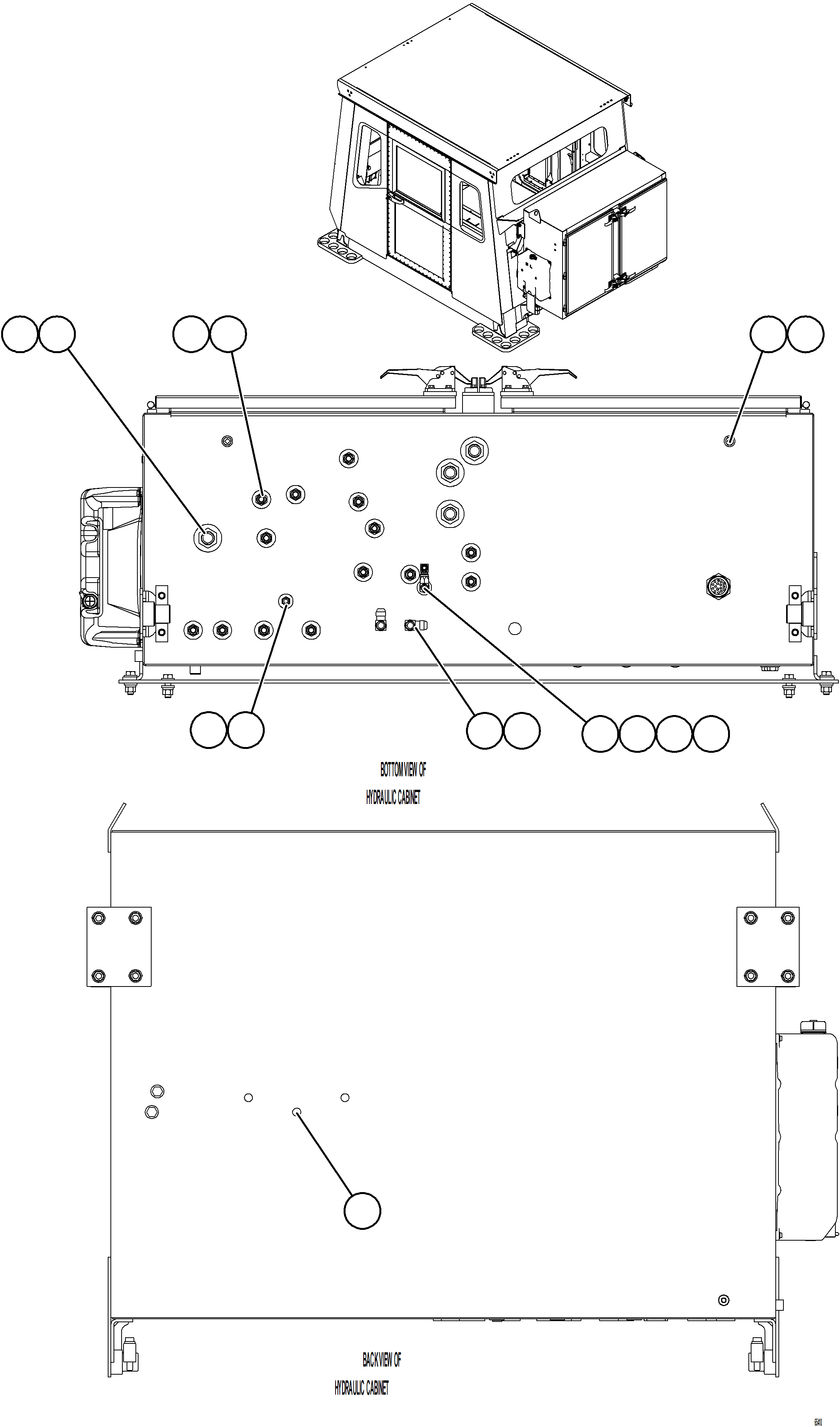 Komatsu parts book diagram for AFE78-BP 930E-5 S/N A40221 - A40224,A40230 - A40231  THIESS: HYDRAULIC BRAKE CABINET STRUCTURE    2/2