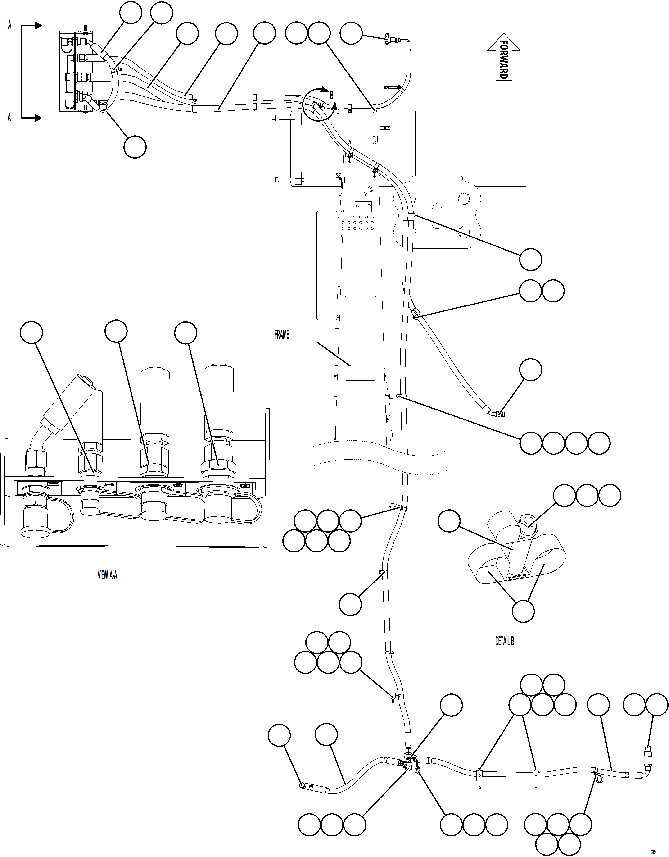 Komatsu parts book diagram for AFE78-BP 930E-5 S/N A40221 - A40224,A40230 - A40231  THIESS: REMOTE SERVICE CENTER    1/2