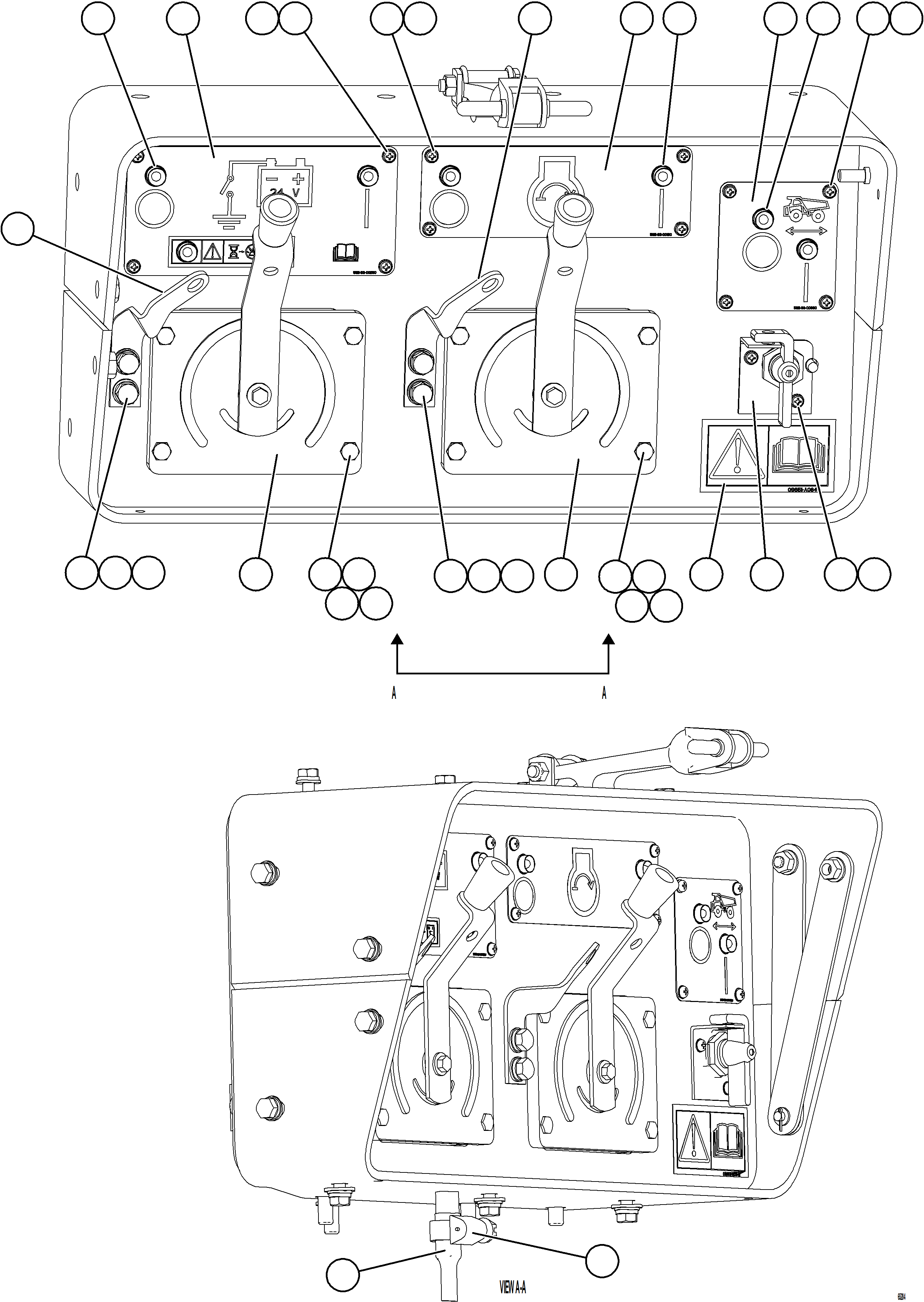 Komatsu parts book diagram for AFE78-BX 930E-5 S/N A40274 - A40276,A40291  MARIGOLD: ISOLATION BOX    1/3
