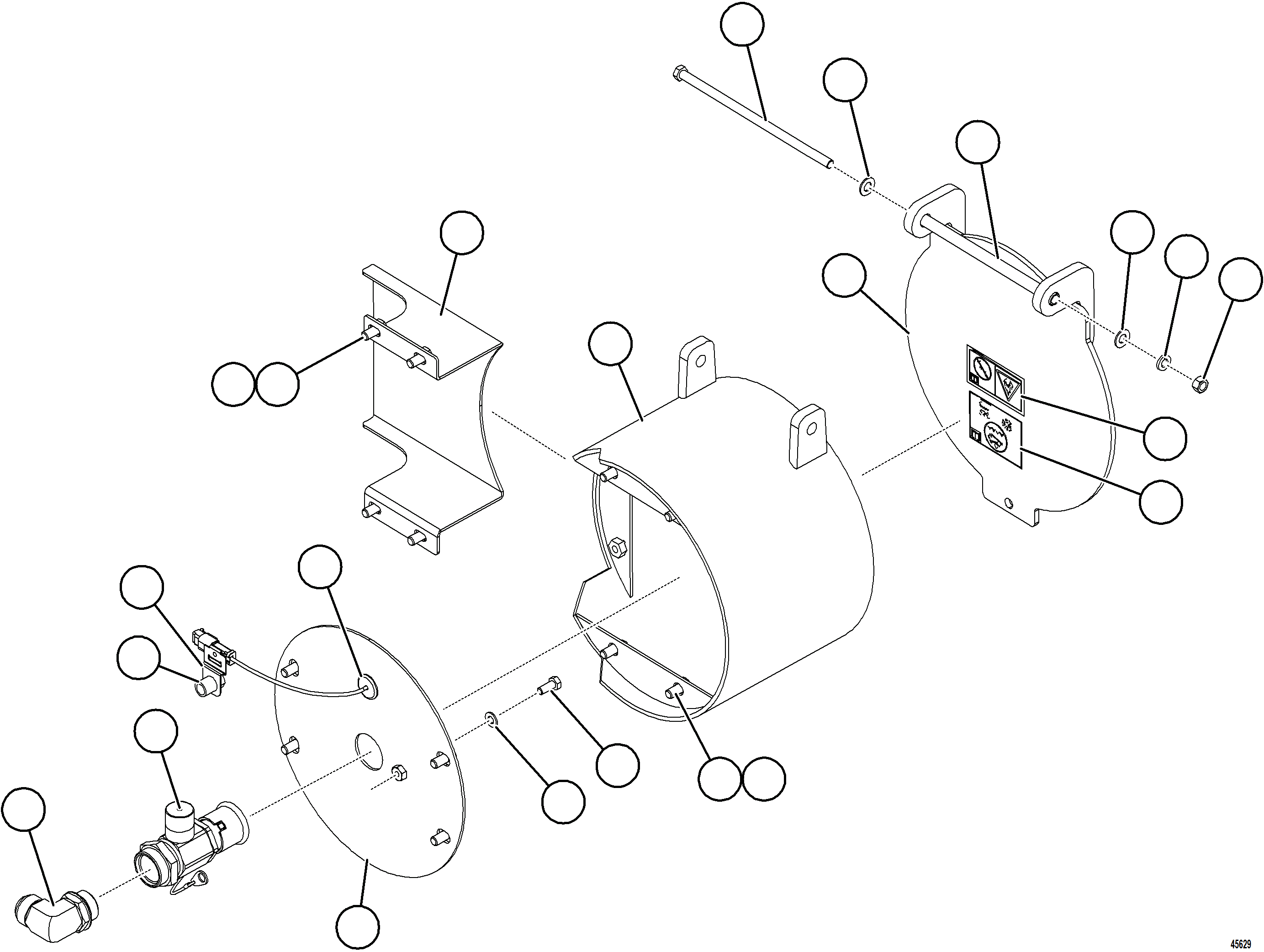 Komatsu parts book diagram for AFE78-CB 930E-5 S/N A40282 - A40283  BOLIDEN: DEF TANK REMOTE FILL - RH