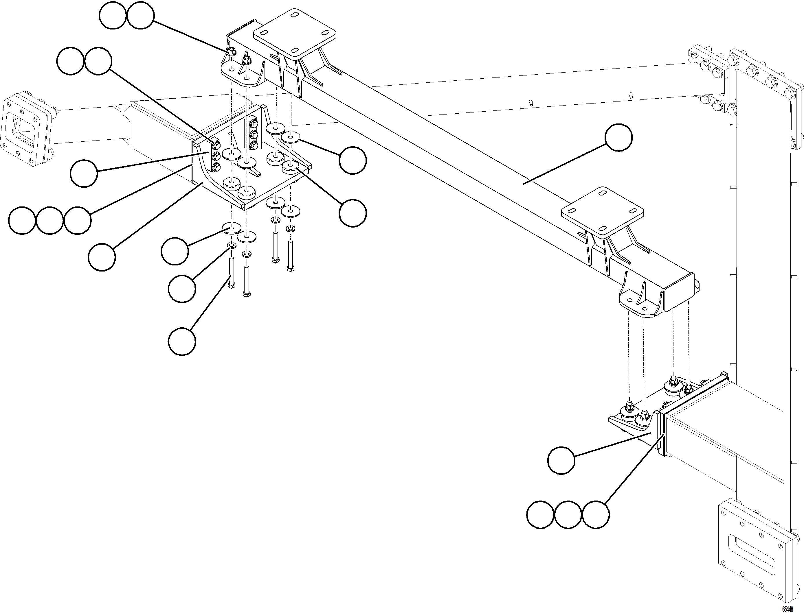 Komatsu parts book diagram for AFE78-CB 930E-5 S/N A40282 - A40283  BOLIDEN: LATERAL TROLLEY SUPPORT