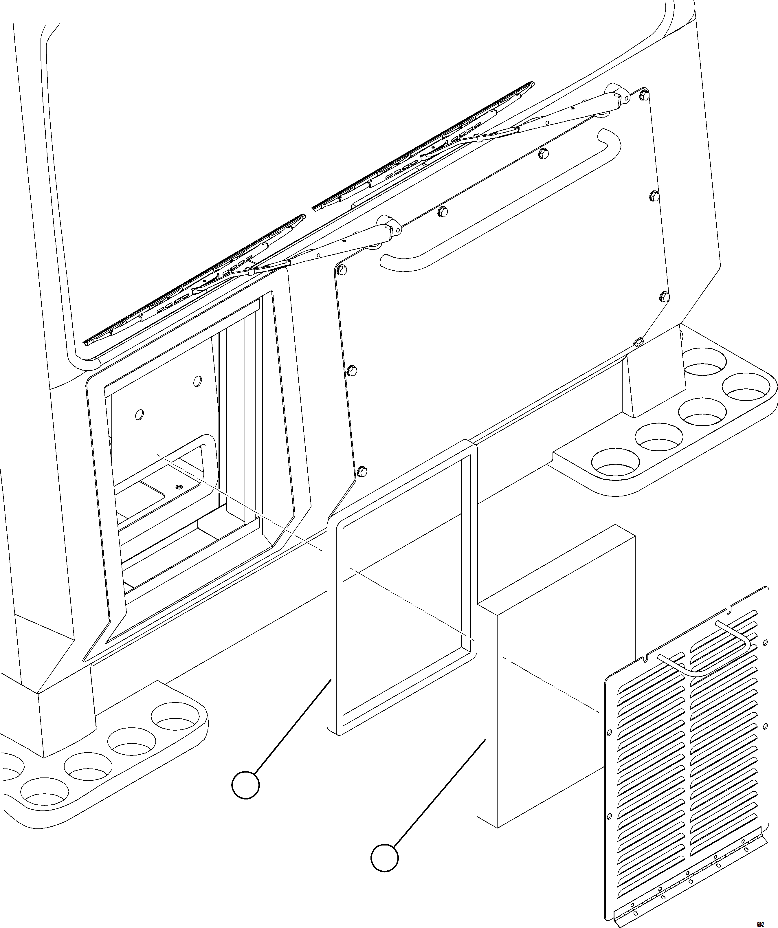 Komatsu parts book diagram for AFE78-CB 930E-5 S/N A40282 - A40283  BOLIDEN: HVAC EXTERNAL FILTER