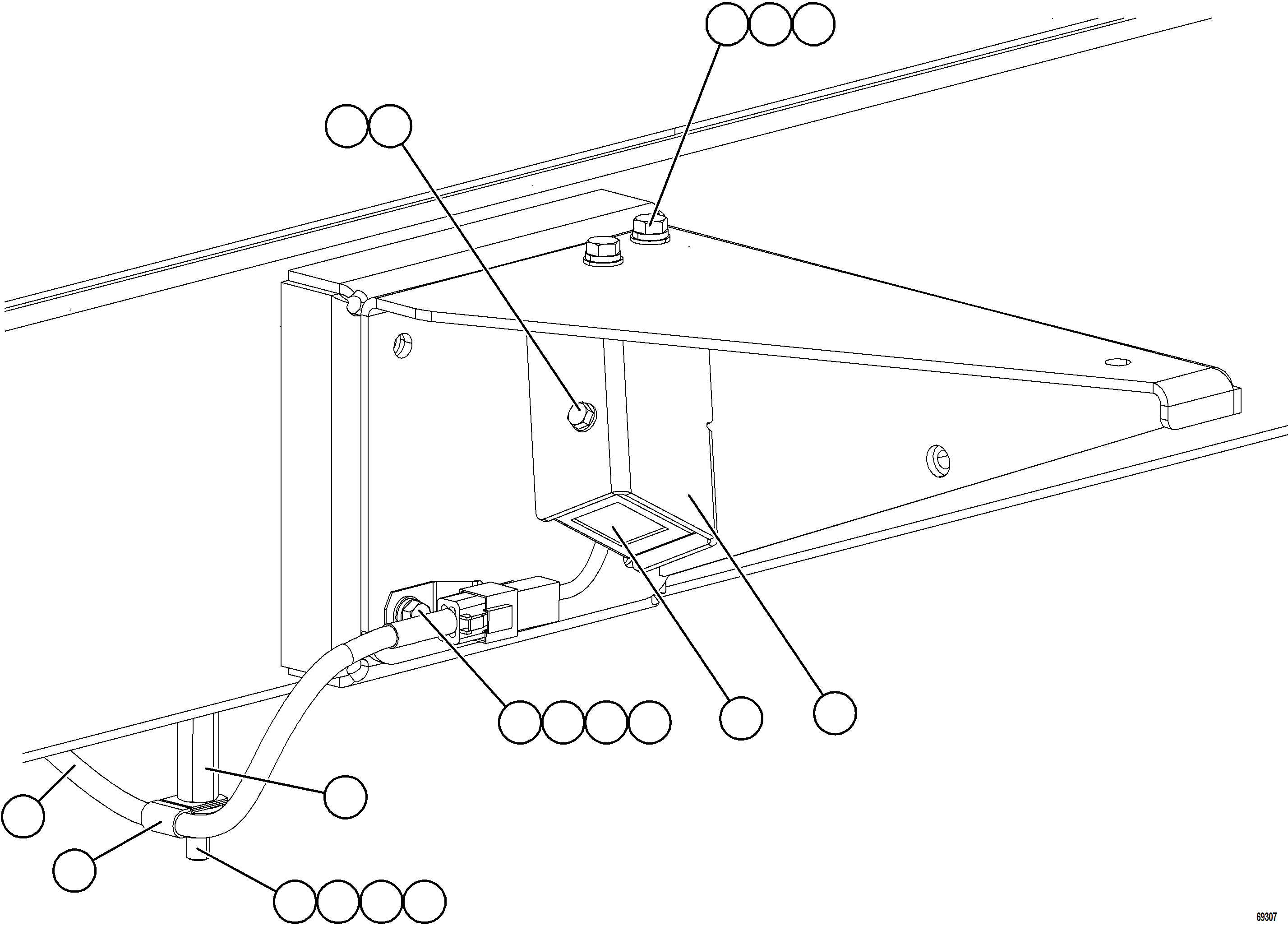 Komatsu parts book diagram for AFE78-CB 930E-5 S/N A40282 - A40283  BOLIDEN: KOMVISION CAMERA INSTALLATION - RIGHT