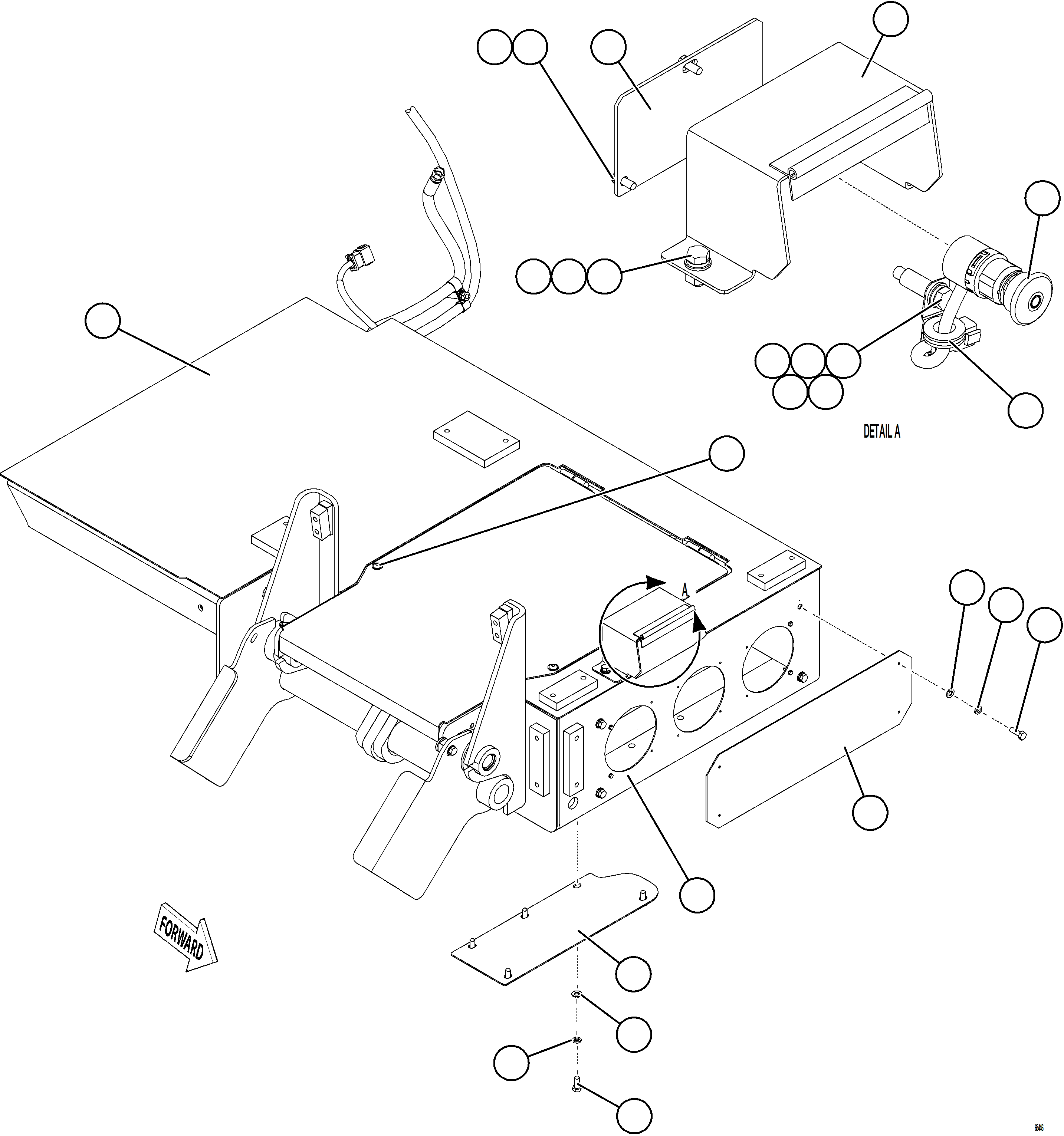 Komatsu parts book diagram for AFE78-CB 930E-5 S/N A40282 - A40283  BOLIDEN: PLATFORM ASSEMBLY    1/3    58E-54-60941