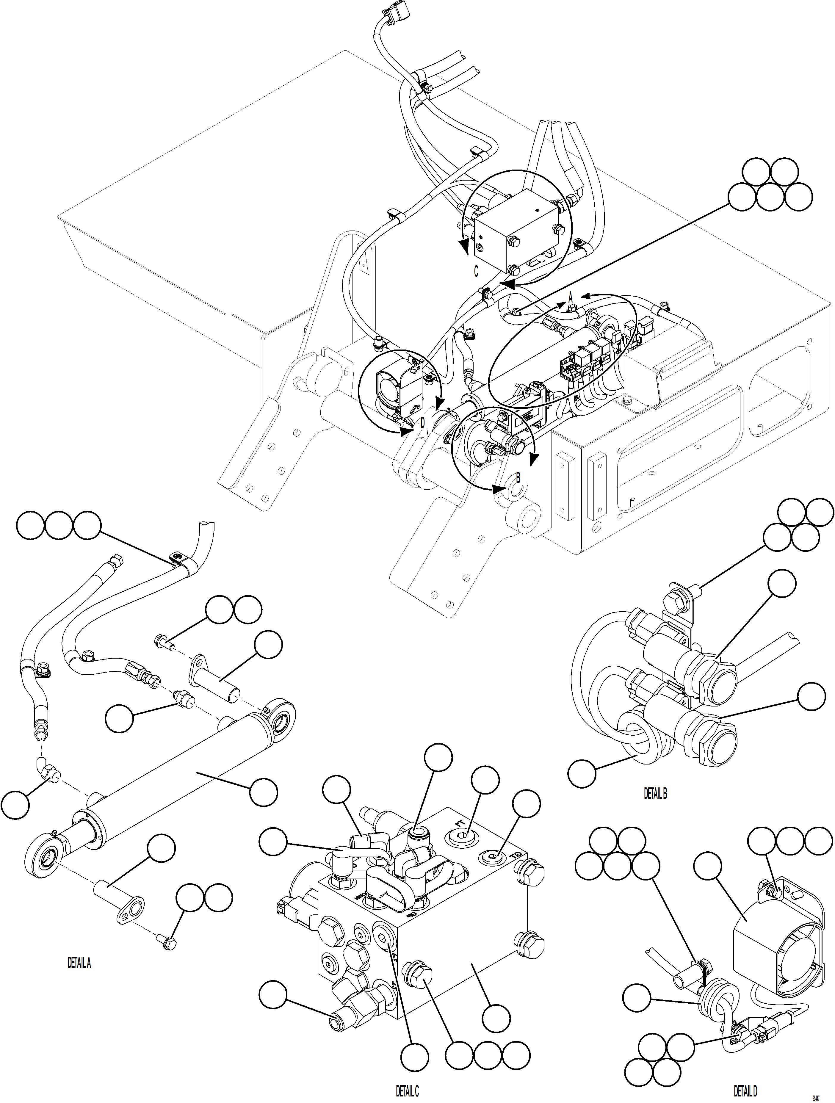 Komatsu parts book diagram for AFE78-CB 930E-5 S/N A40282 - A40283  BOLIDEN: PLATFORM ASSEMBLY    3/3    58E-54-60941