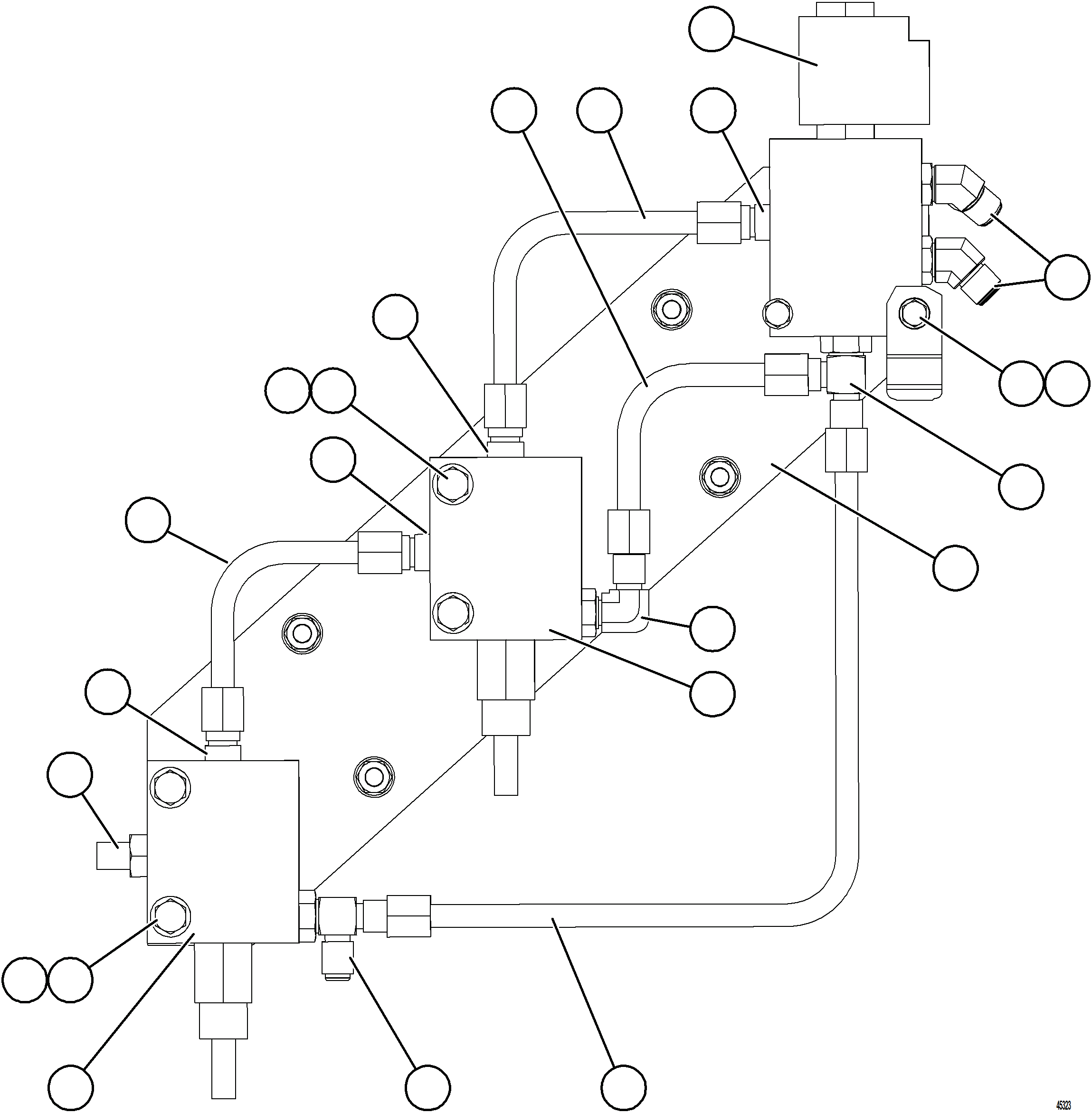 Komatsu parts book diagram for AFE78-CB 930E-5 S/N A40282 - A40283  BOLIDEN: SHUTTER VALVE ASSEMBLY    58B-03-20400