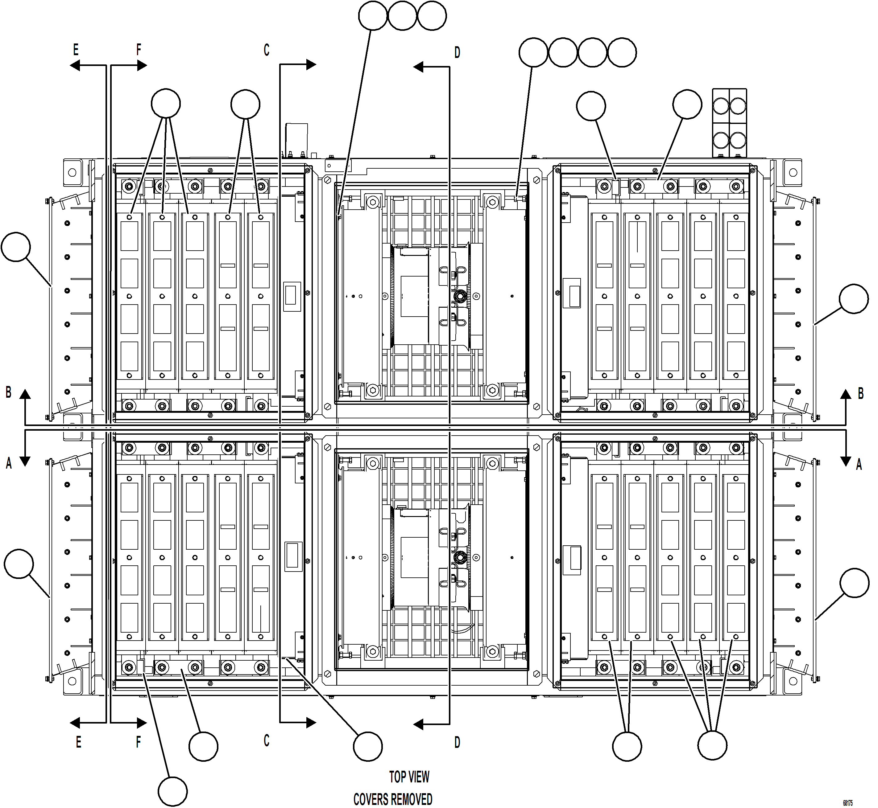 Komatsu parts book diagram for AFE78-CH 930E-5 S/N A40303 - A40306  BARRICK LUMWANA: RETARDING GRID    2/6    58F-06-03102