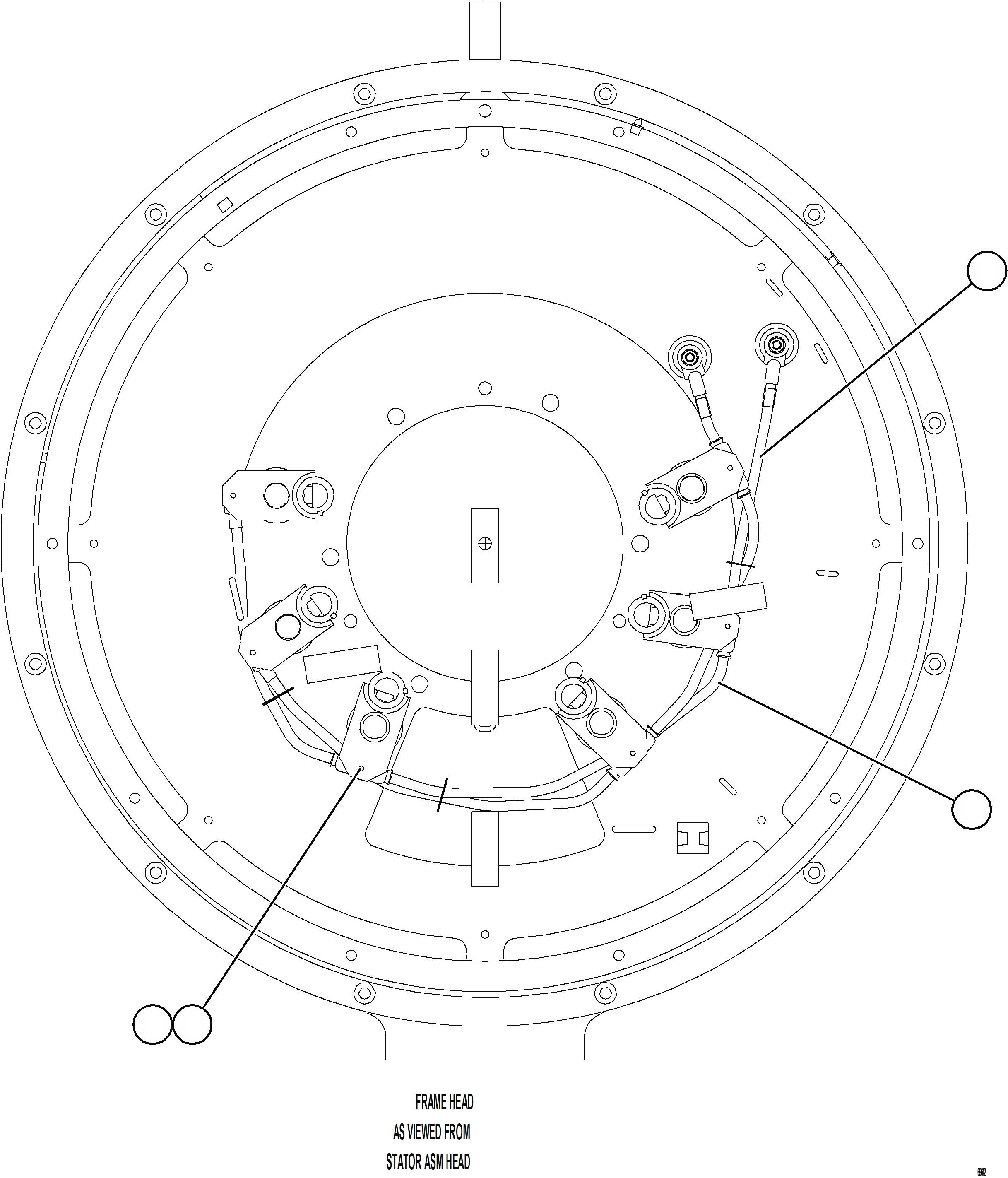 Komatsu parts book diagram for AFE78-CH 930E-5 S/N A40303 - A40306  BARRICK LUMWANA: ALTERNATOR ASSEMBLY    5/6    58F-06-11302