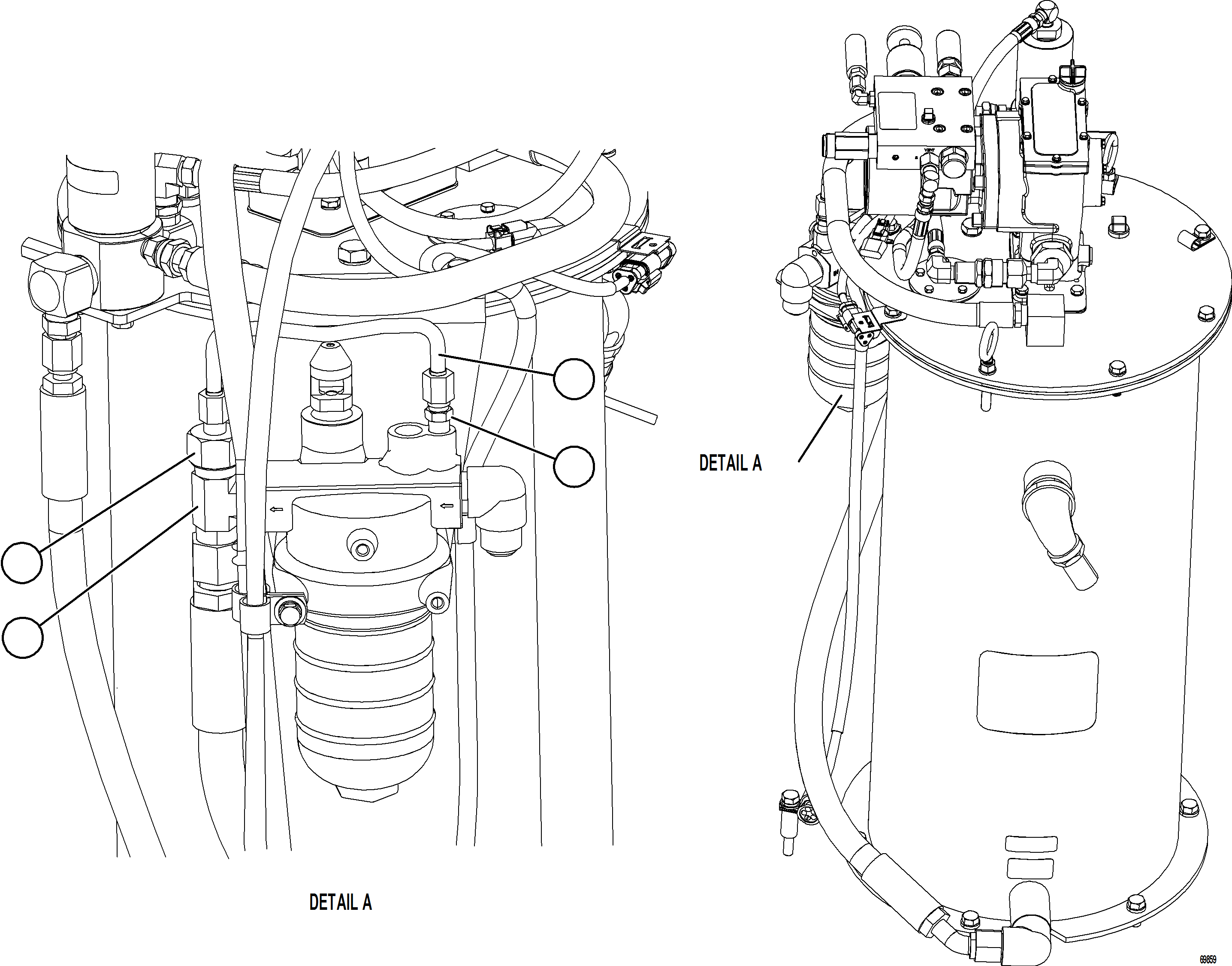 Komatsu parts book diagram for AFE78-CH 930E-5 S/N A40303 - A40306  BARRICK LUMWANA: LUBRICATION PUMP SUB-ASSEMBLY    2/2
