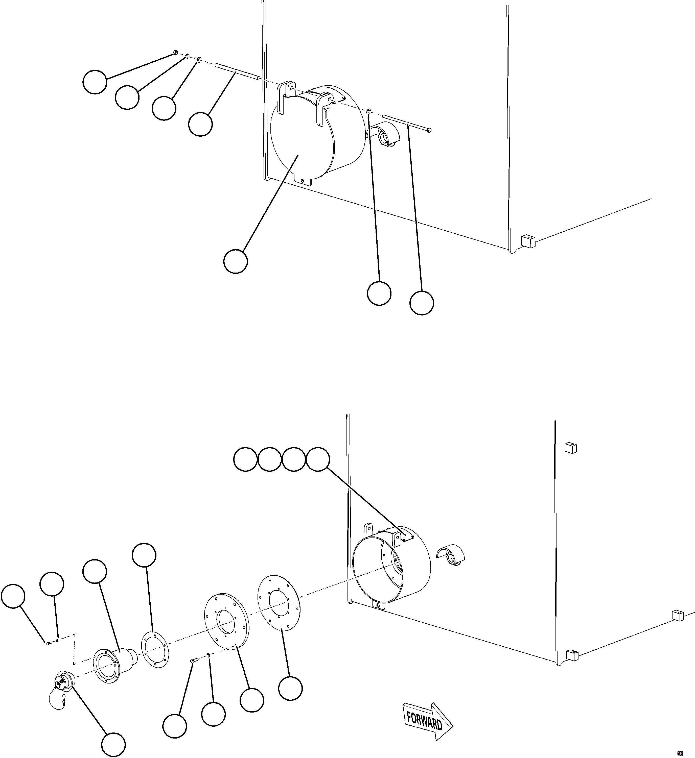 Komatsu parts book diagram for AFE78-CT 930E-5 S/N A40318 - A40321  SMS: FUEL TANK REMOTE FILL - RH