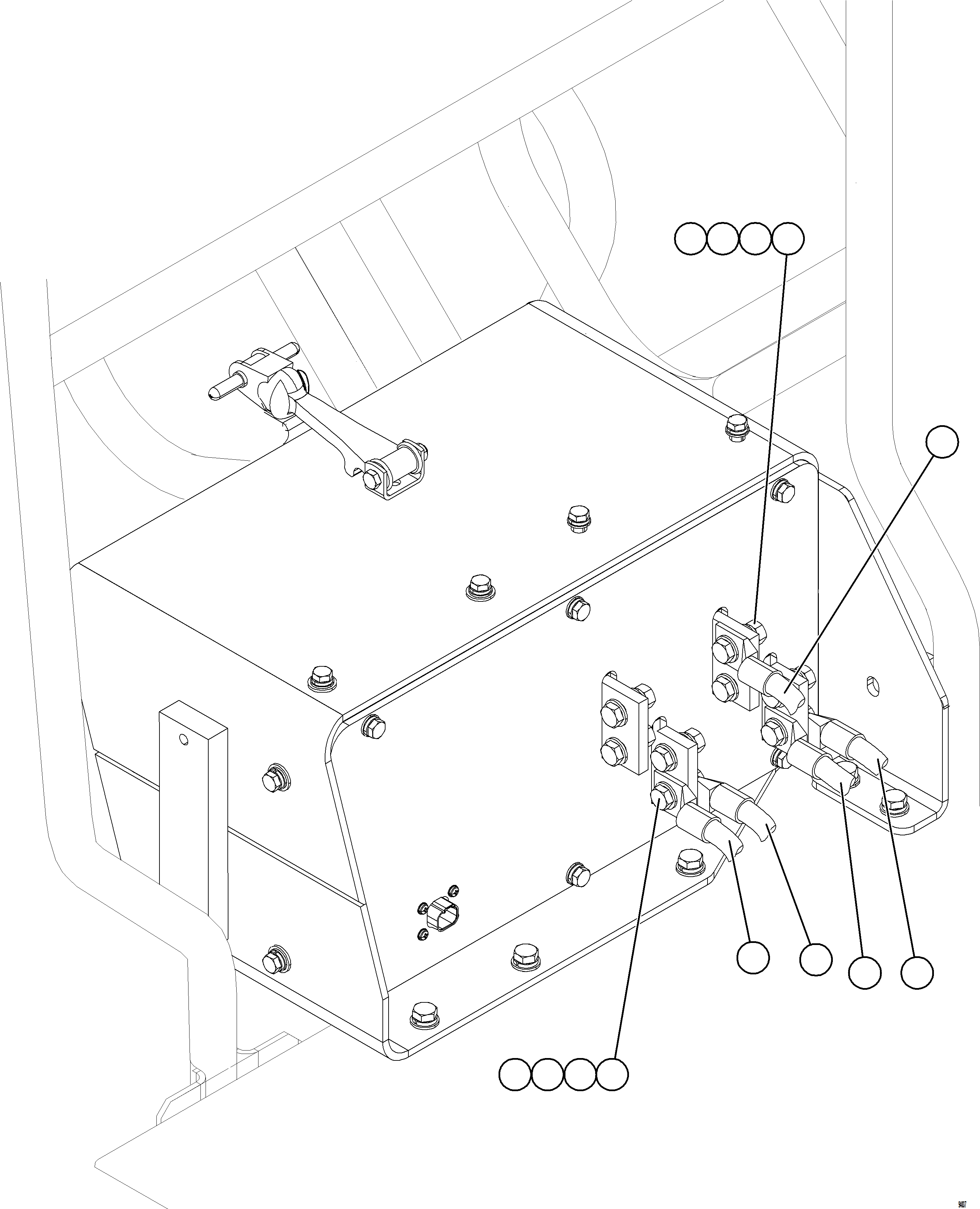 Komatsu parts book diagram for AFE78-CT 930E-5 S/N A40318 - A40321  SMS: ISOLATION BOX EXTERNAL WIRING    2/2