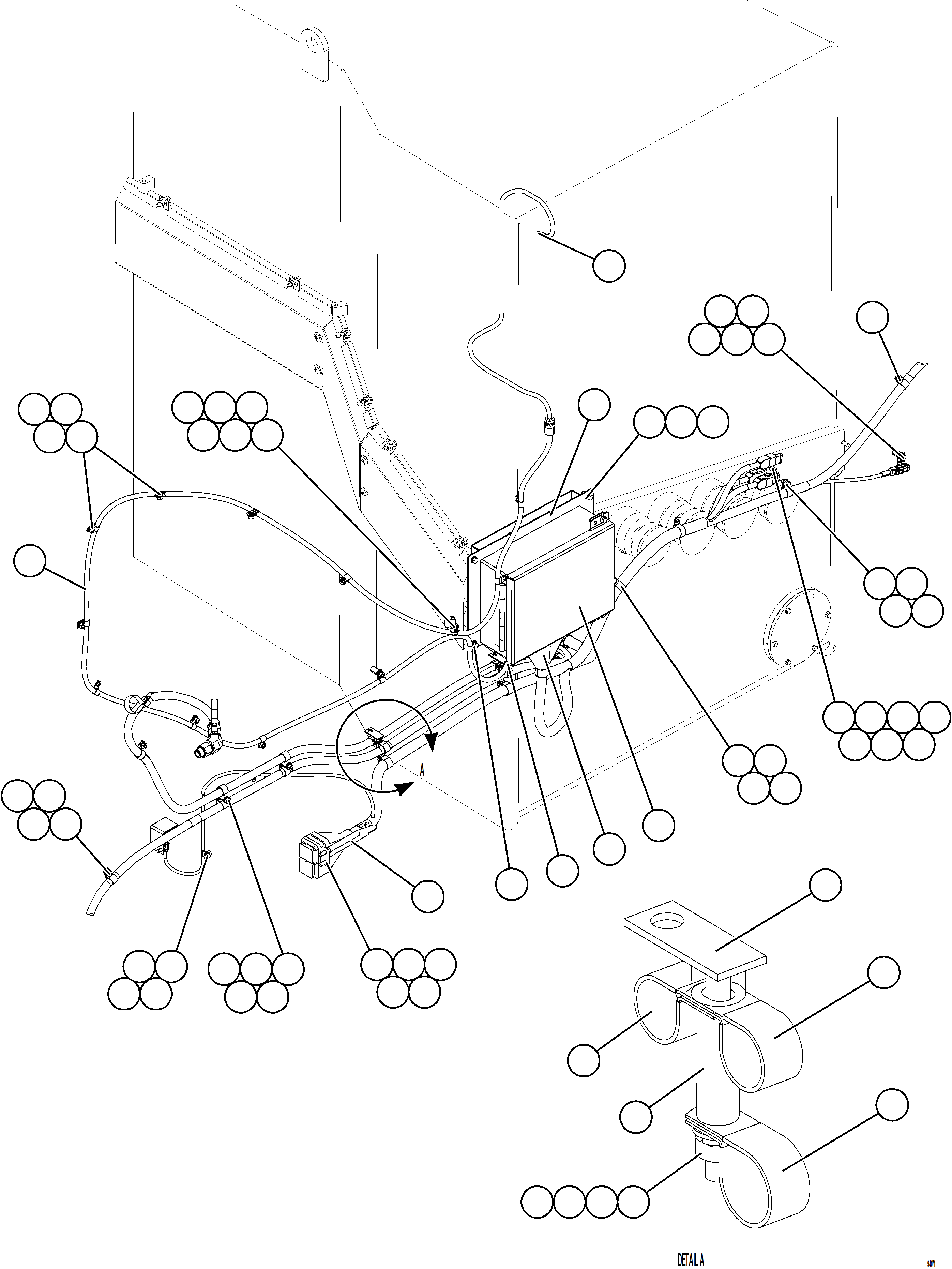 Komatsu parts book diagram for AFE78-CT 930E-5 S/N A40318 - A40321  SMS: DEF SYSTEM WIRING    1/3