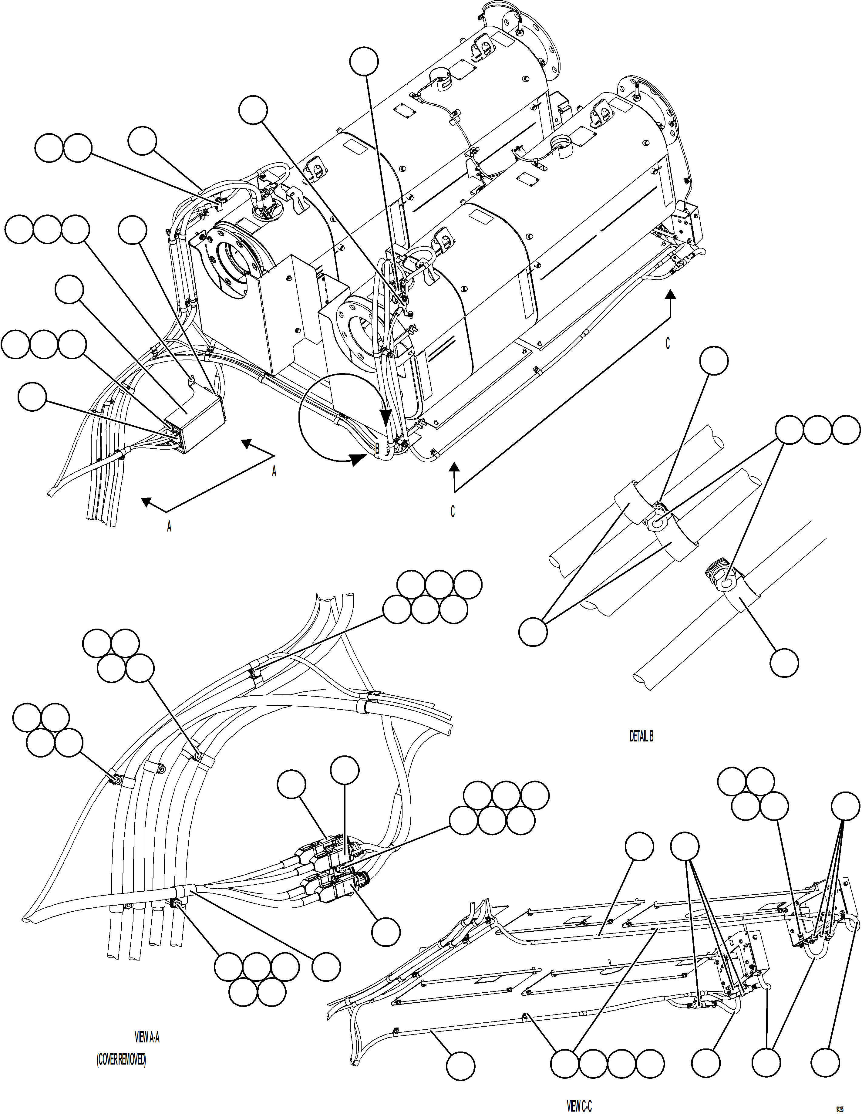 Komatsu parts book diagram for AFE78-CT 930E-5 S/N A40318 - A40321  SMS: DEF SYSTEM WIRING    3/3