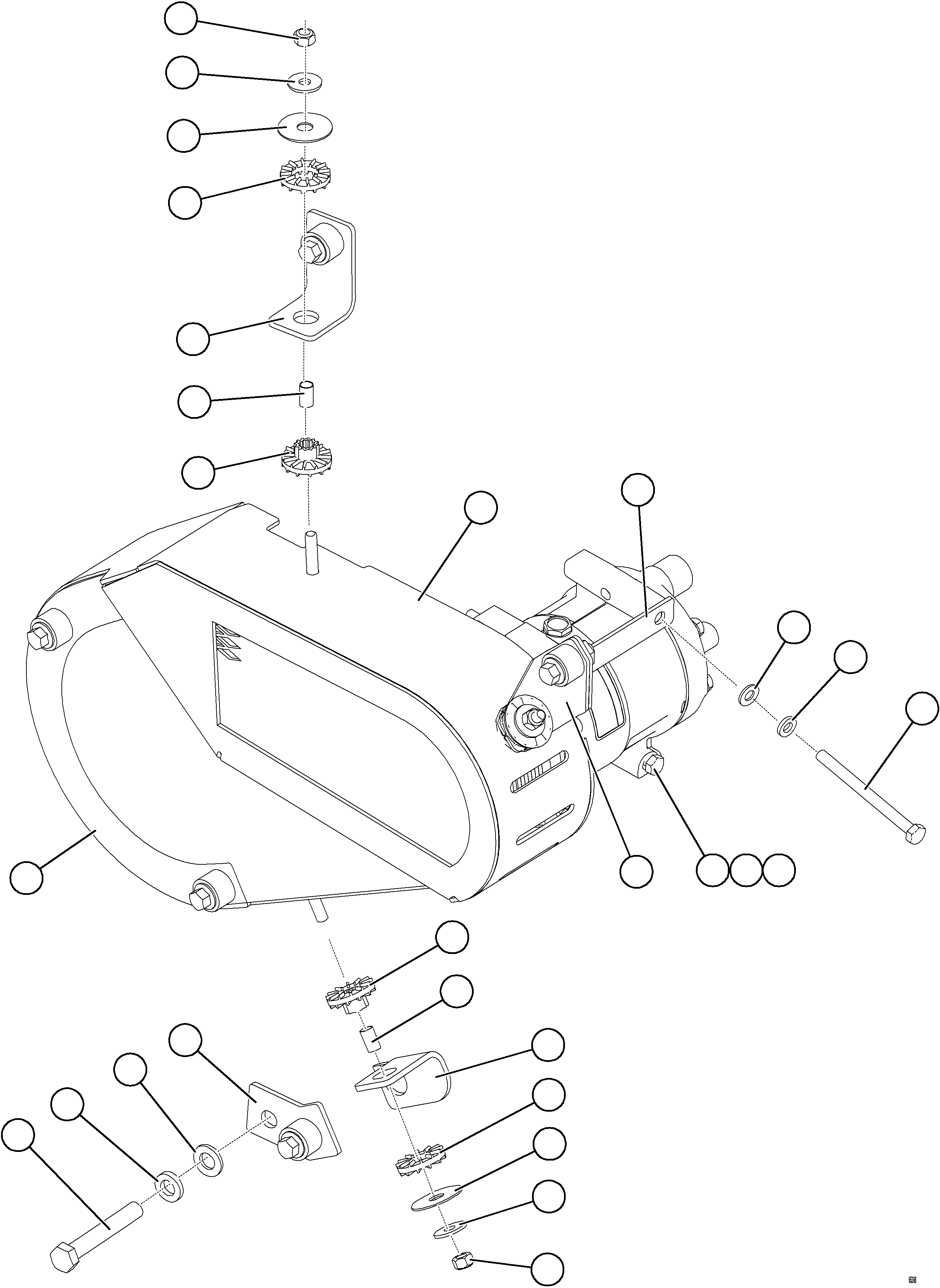 Komatsu parts book diagram for AFE78-CT 930E-5 S/N A40318 - A40321  SMS: A/C COMPRESSOR GUARD ASSEMBLY