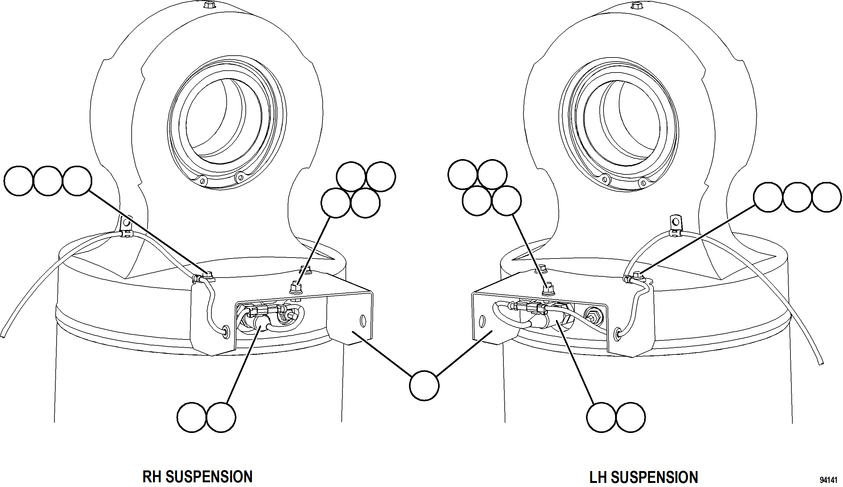 Komatsu parts book diagram for AFE78-DJ 930E-5 S/N A40362 - A40363,A40374  KAL: PLM PRESSURE SENSOR - REAR SUSPENSIONS    1/3