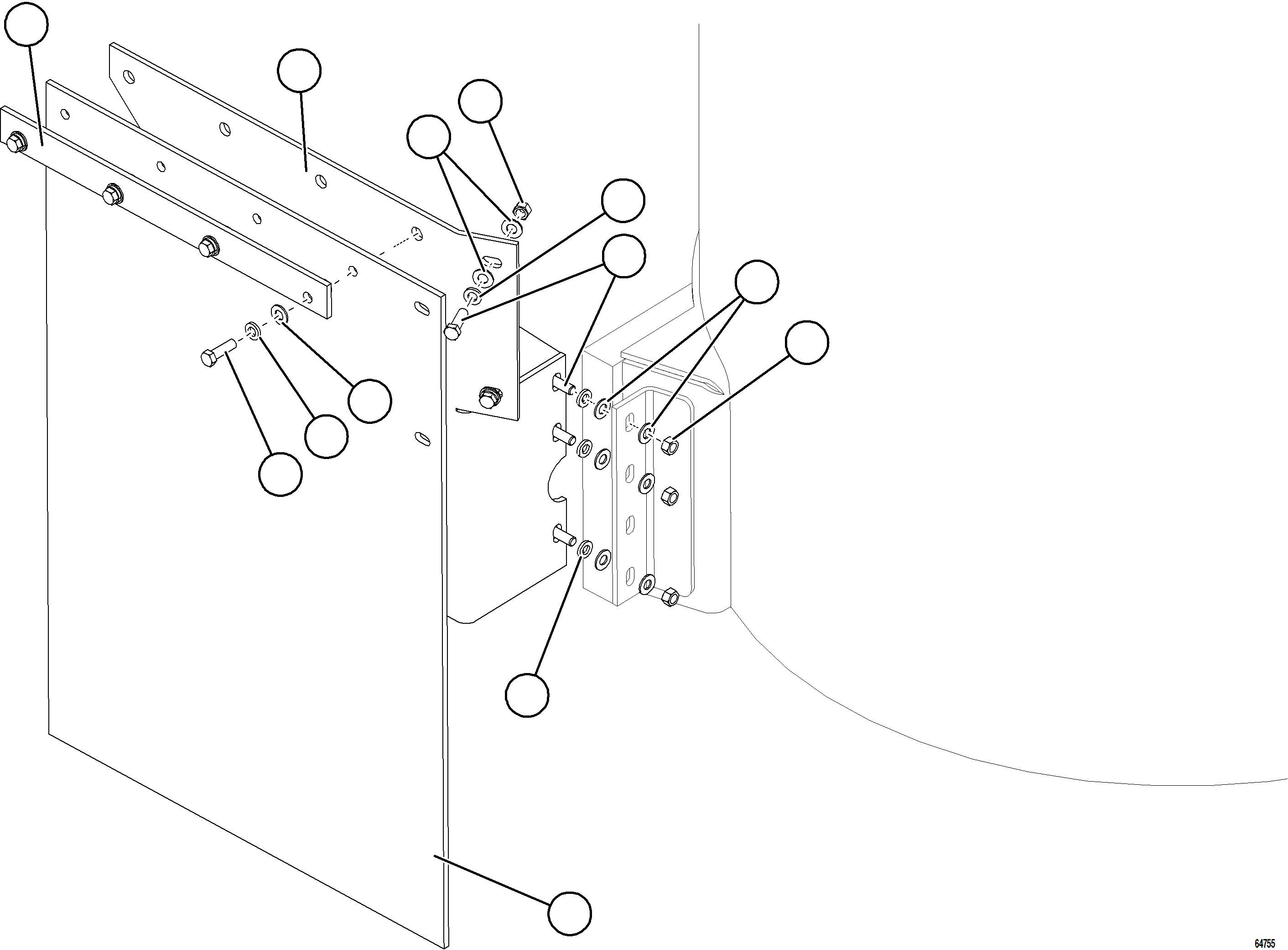 Komatsu parts book diagram for AFE78-DJ 930E-5 S/N A40362 - A40363,A40374  KAL: HYDRAULIC TANK MUD FLAPS (STANDARD)
