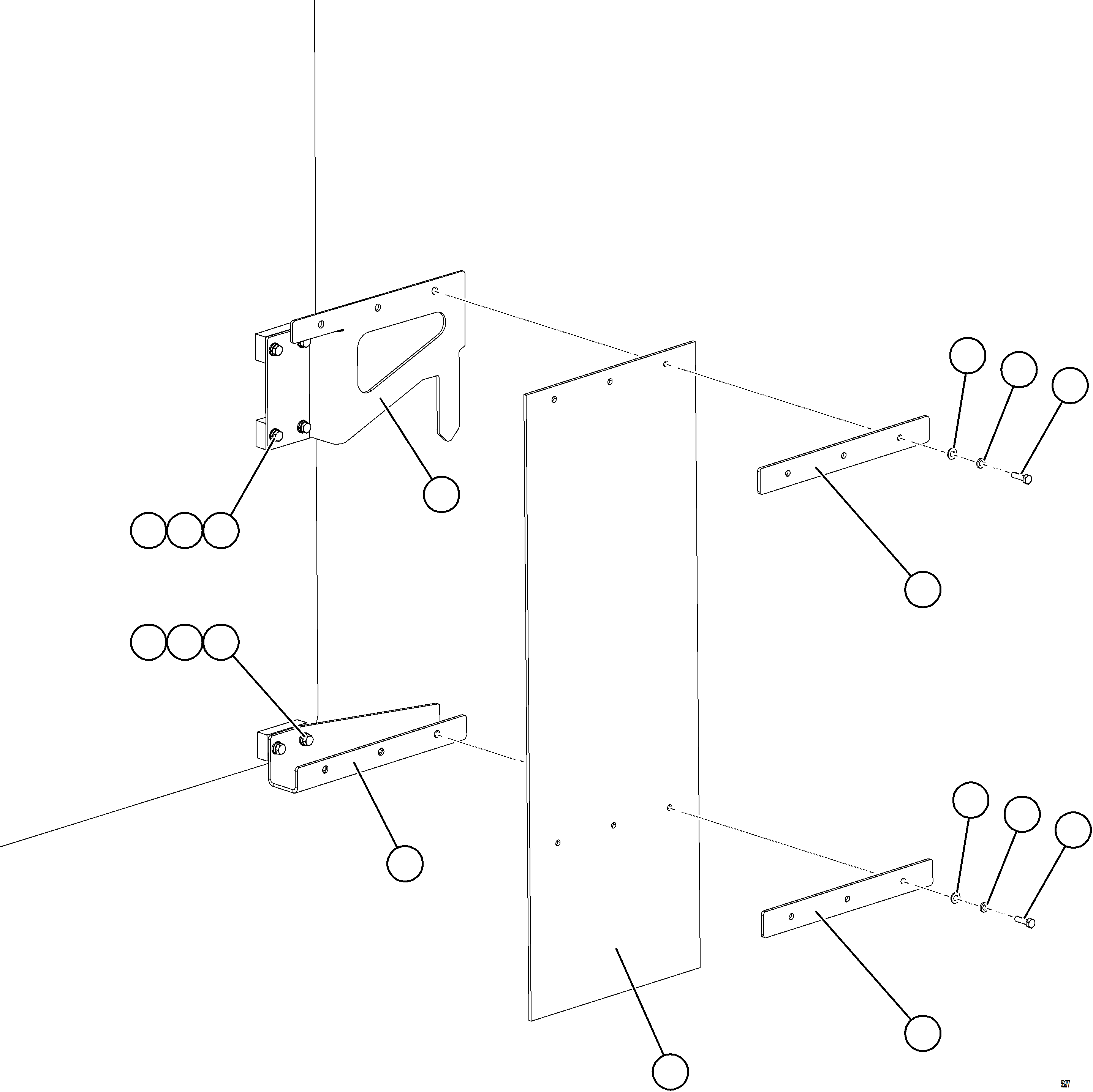 Komatsu parts book diagram for AFE78-DJ 930E-5 S/N A40362 - A40363,A40374  KAL: FUEL TANK MUD FLAP (STANDARD)