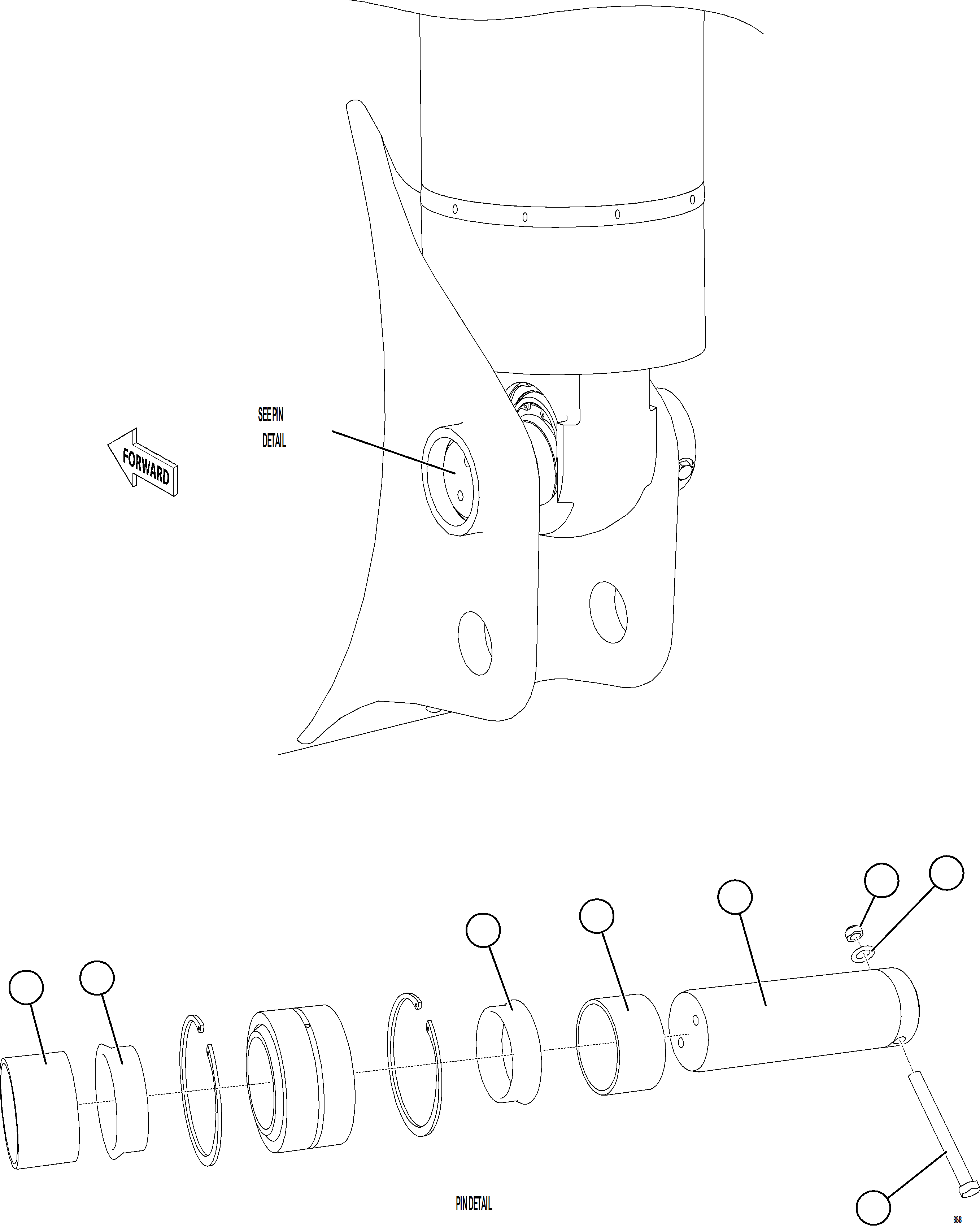 Komatsu parts book diagram for AFE78-DJ 930E-5 S/N A40362 - A40363,A40374  KAL: REAR SUSPENSION INSTALLATION