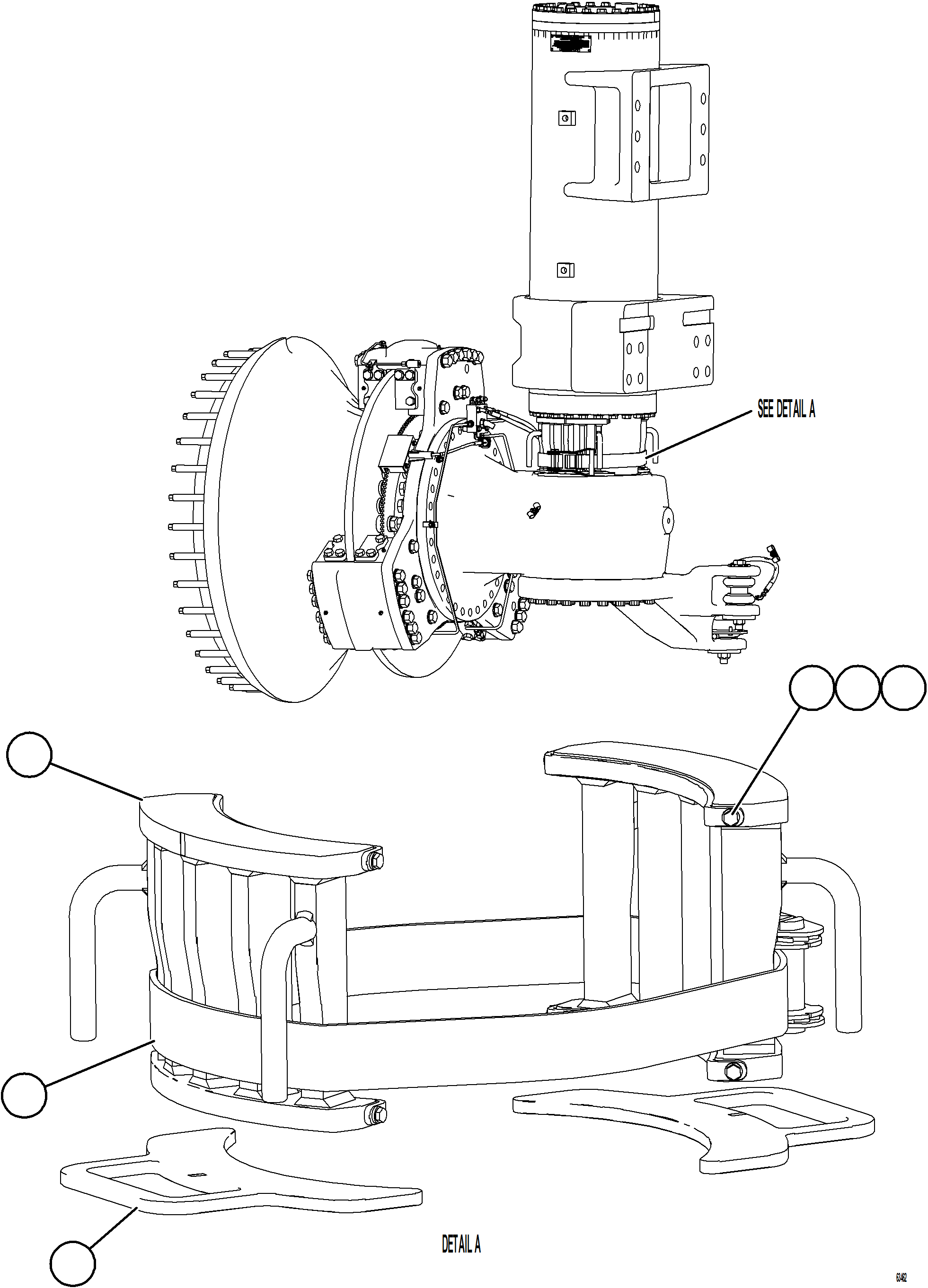 Komatsu parts book diagram for AFE78-DJ 930E-5 S/N A40362 - A40363,A40374  KAL: SUSPENSION CHARGING BLOCK KIT - FRONT