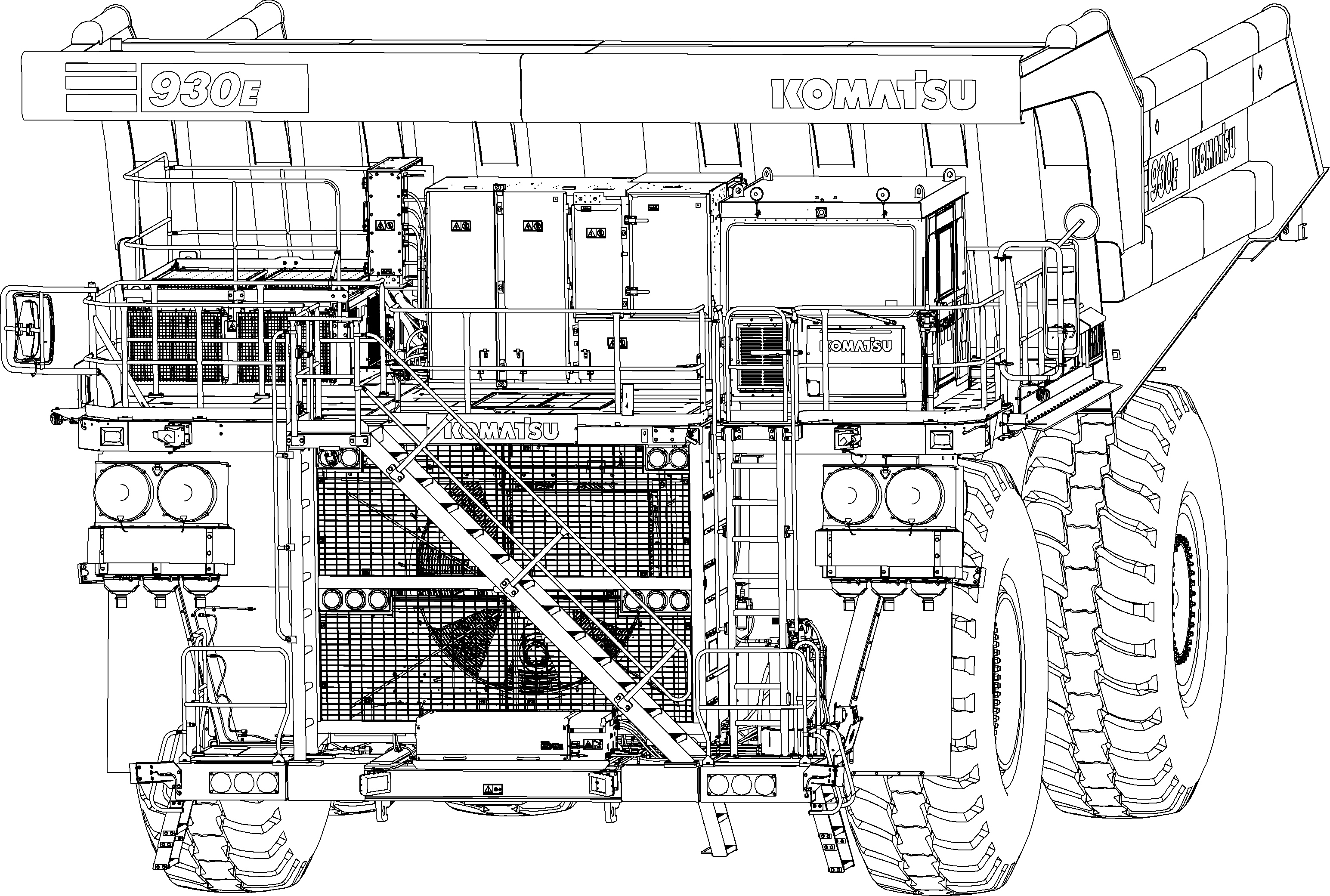 Dump Trucks Komatsu / AFE78-DK 930E-5 S/N A40370 - A40373,A40381 - A40382  KW(afe78-dk)