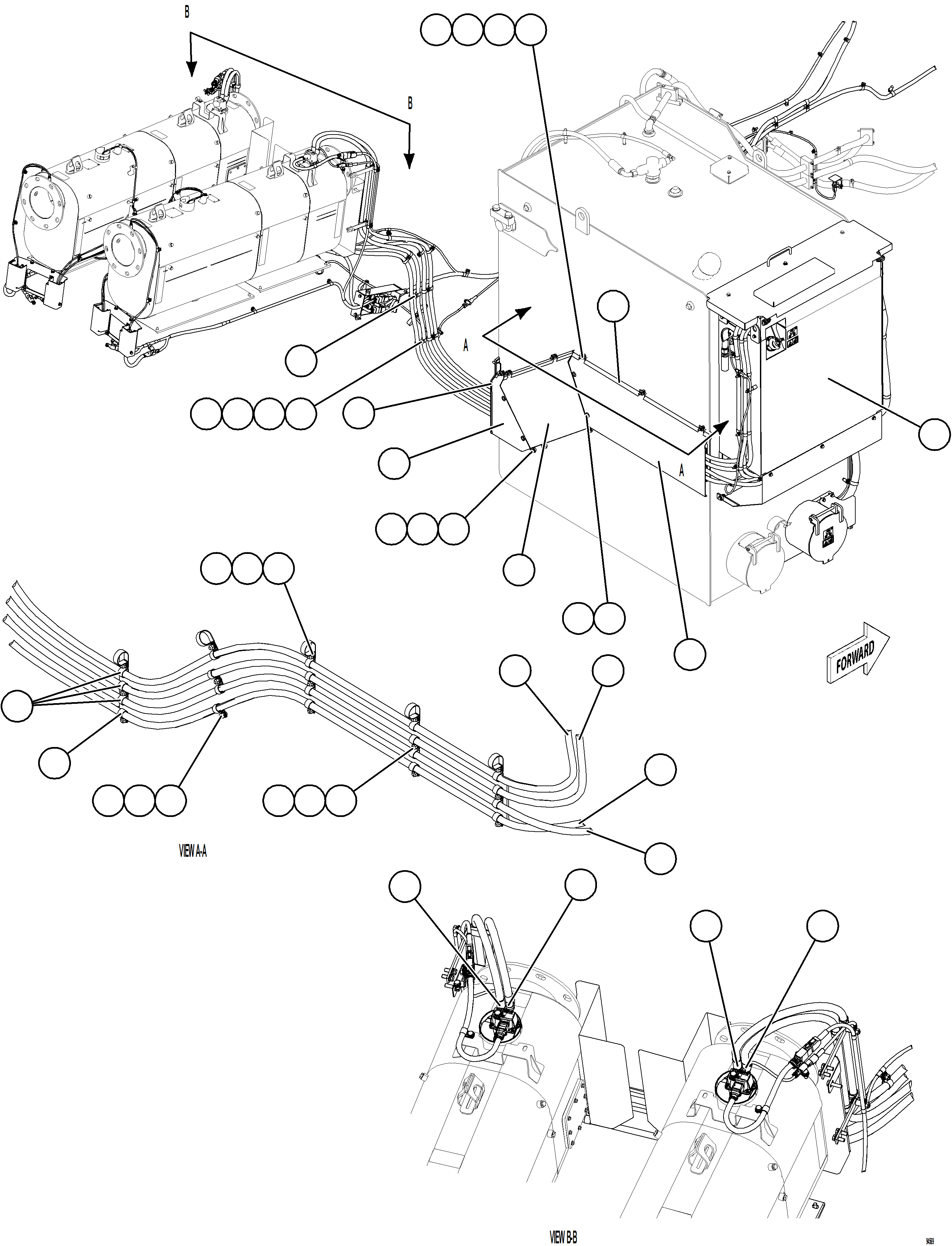 Dump Trucks Komatsu / AFE78-DM 930E-5 S/N A40378  SMS(afe78-dm) / DEF TANK INSTALLATION(D-024 : 94569)