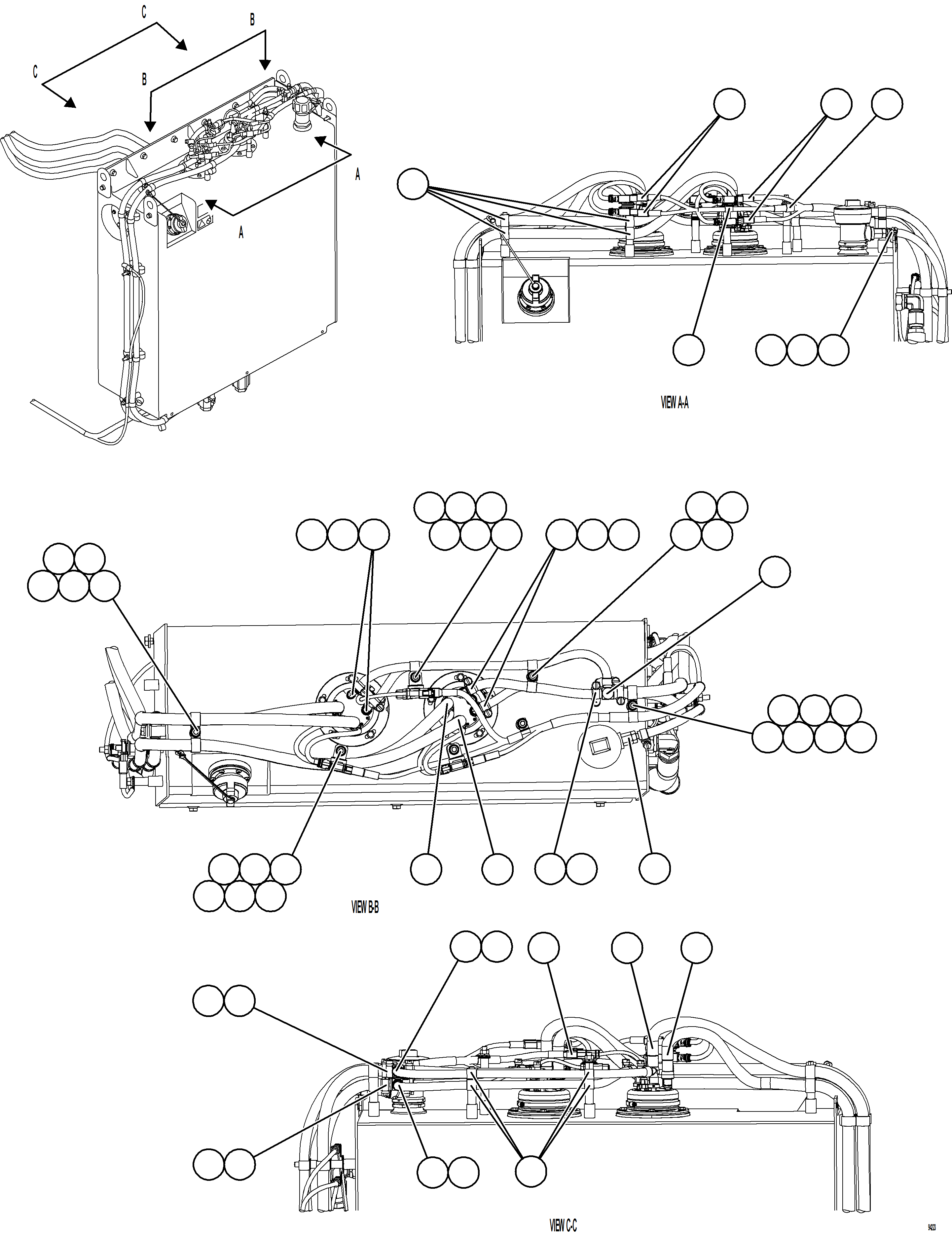 Dump Trucks Komatsu / AFE78-DM 930E-5 S/N A40378  SMS(afe78-dm) / DEF TANK HOSE CONNECTION - TOP(D-034 : 94223)