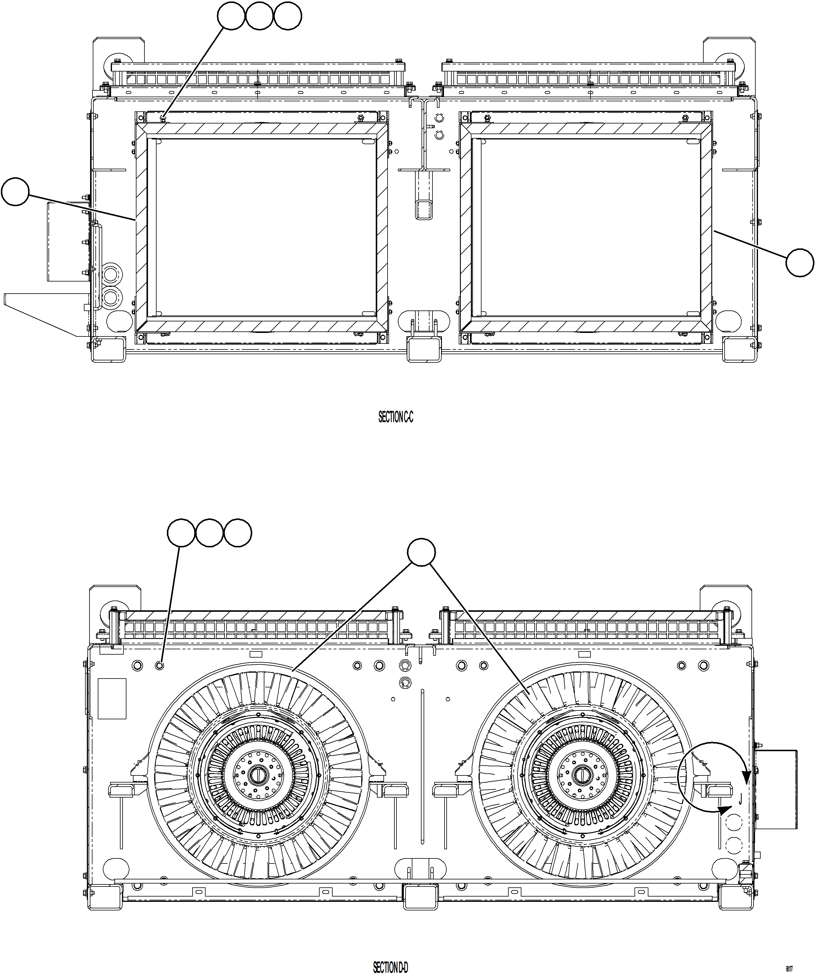Dump Trucks Komatsu / AFE78-DW 930E-5 S/N A40419  KAL(afe78-dw) / RETARDING GRID    4/6    58F-06-03102(F-094 : 68177)
