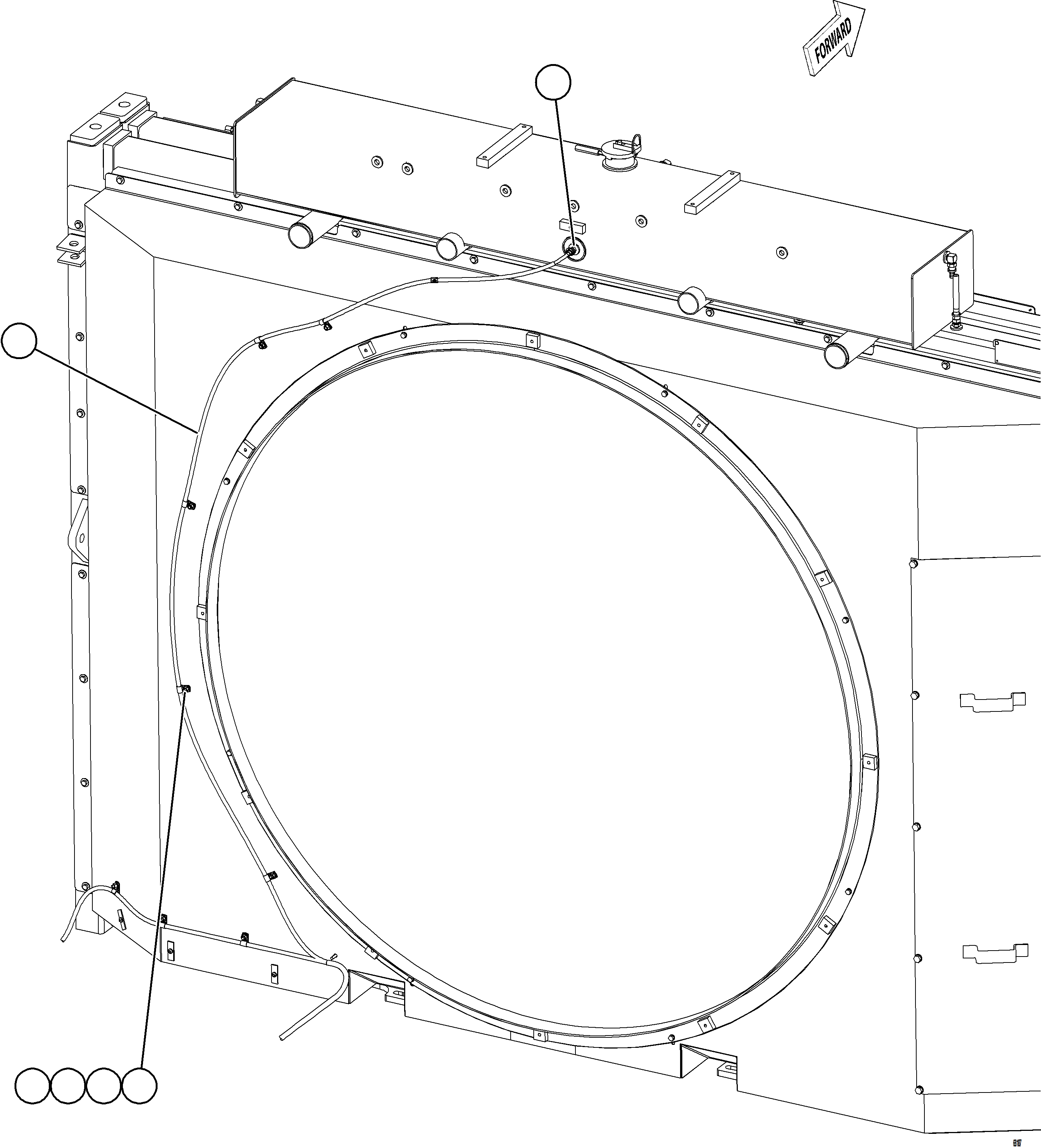 Komatsu parts book diagram for AFE78-DX 930E-5 S/N A40423 - A40425  KSA: EXTERNAL ENGINE WIRING HARNESS INSTALLATION    2/2