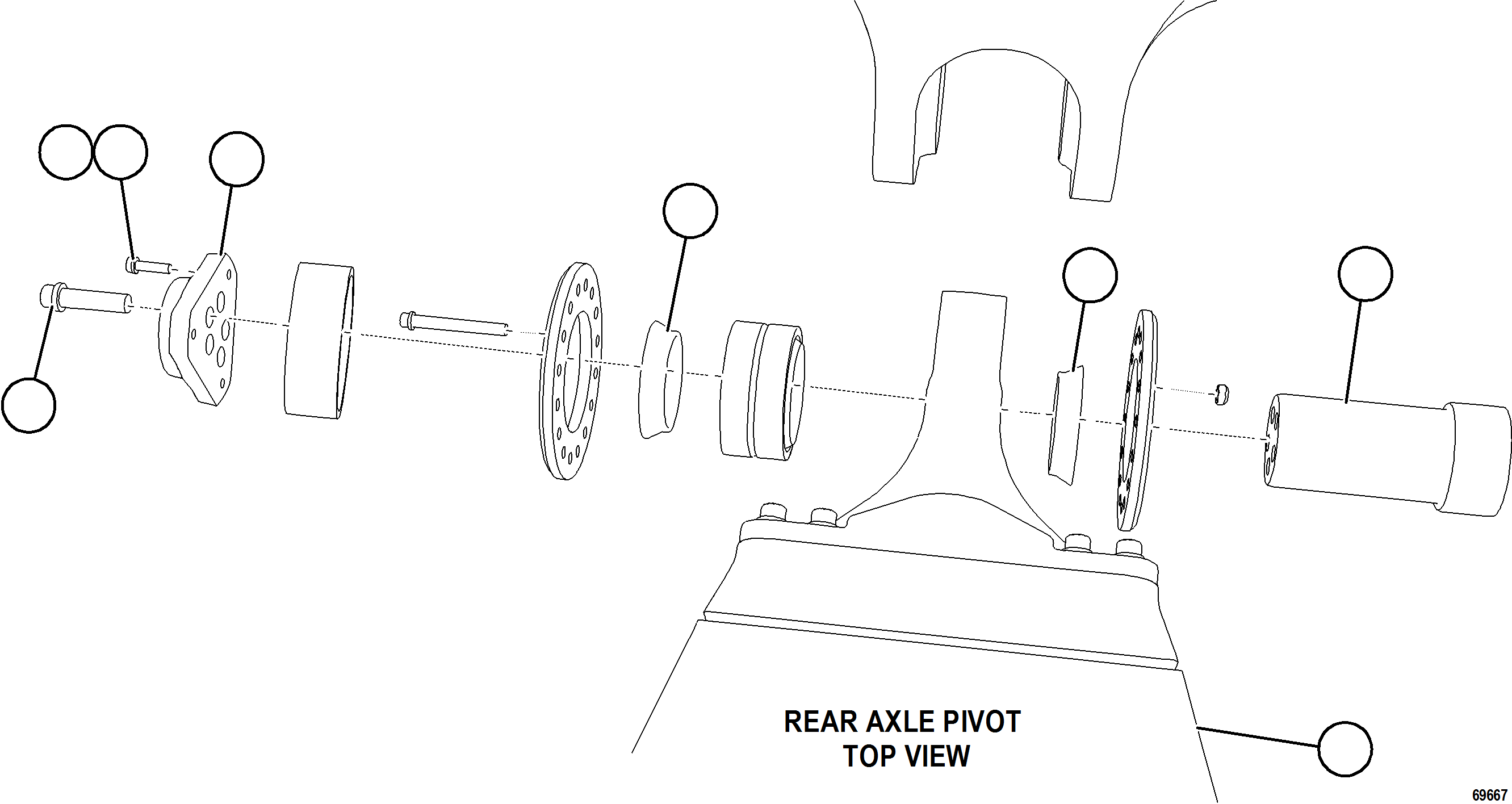 Komatsu parts book diagram for AFE78-DX 930E-5 S/N A40423 - A40425  KSA: REAR AXLE HOUSING INSTALLATION
