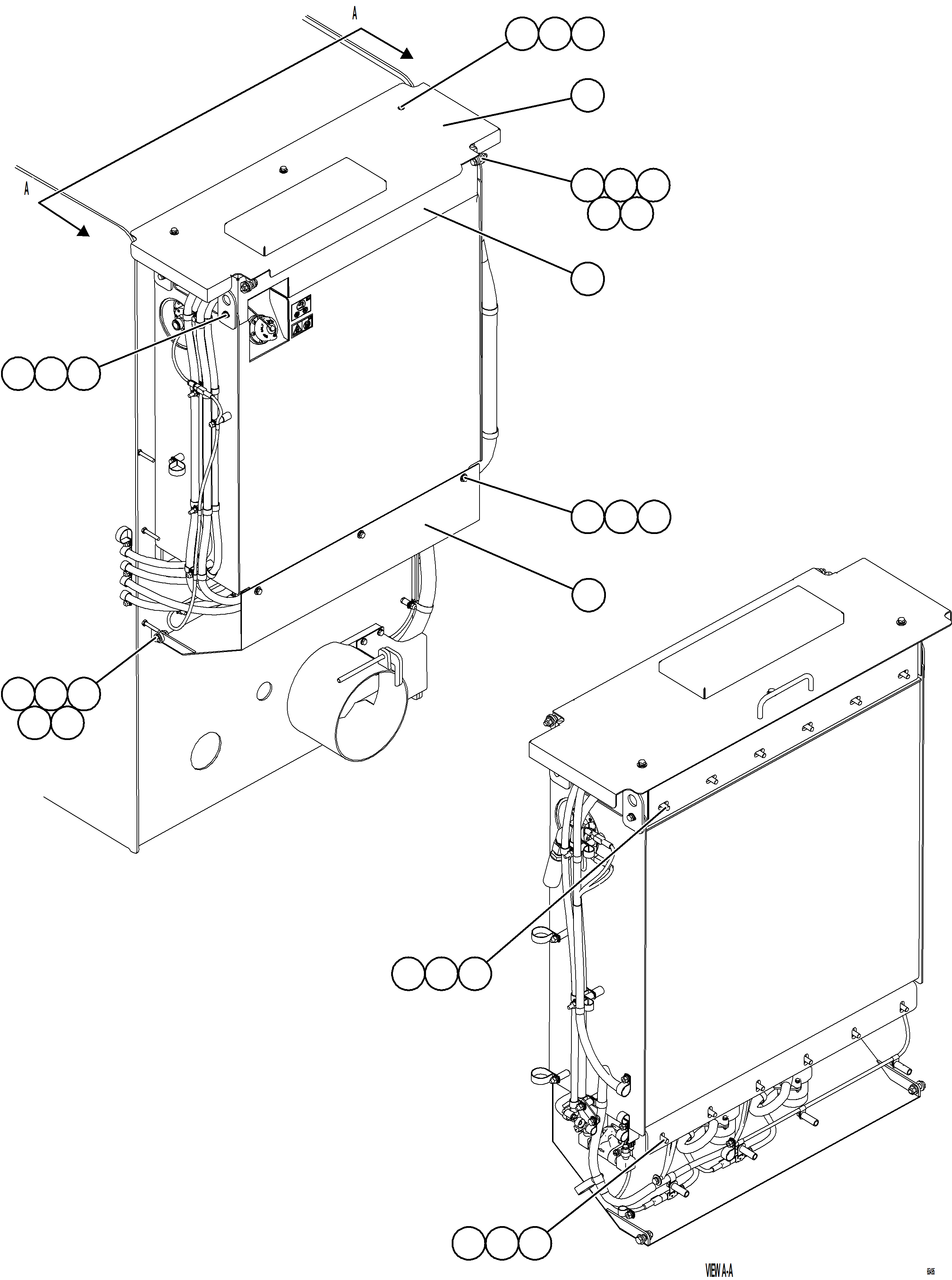 Komatsu parts book diagram for AFE78-ED 930E-5 S/N A40448 - A40450,A40460 - A40462,A40468 - A40470,A40477 - A40479,A40485 - A40487,A40492 - A40494  KW: DEF TANK COVERS