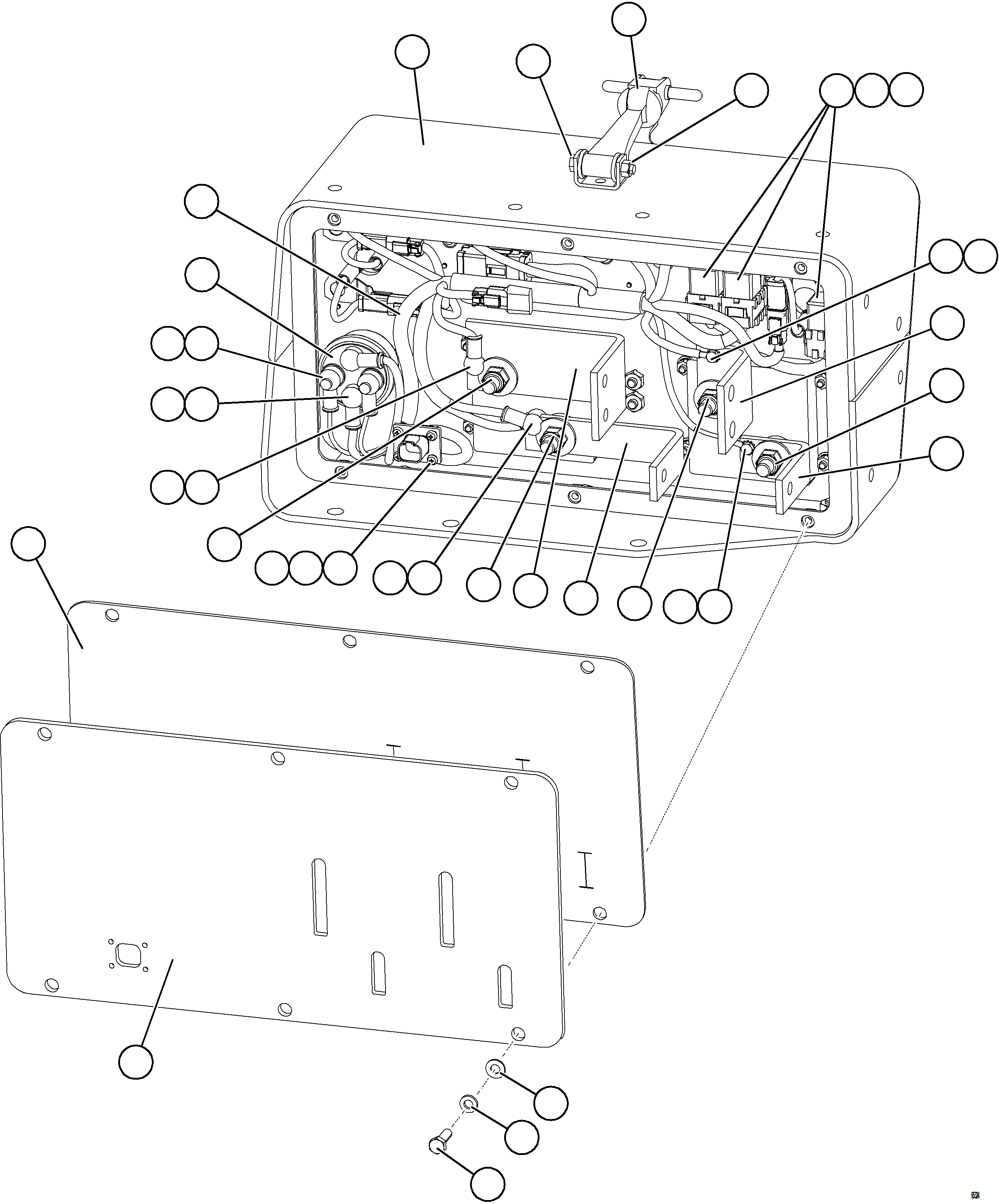 Komatsu parts book diagram for AFE78-EM 930E-5 S/N A40502 - A40505  KSA: ISOLATION BOX    2/3