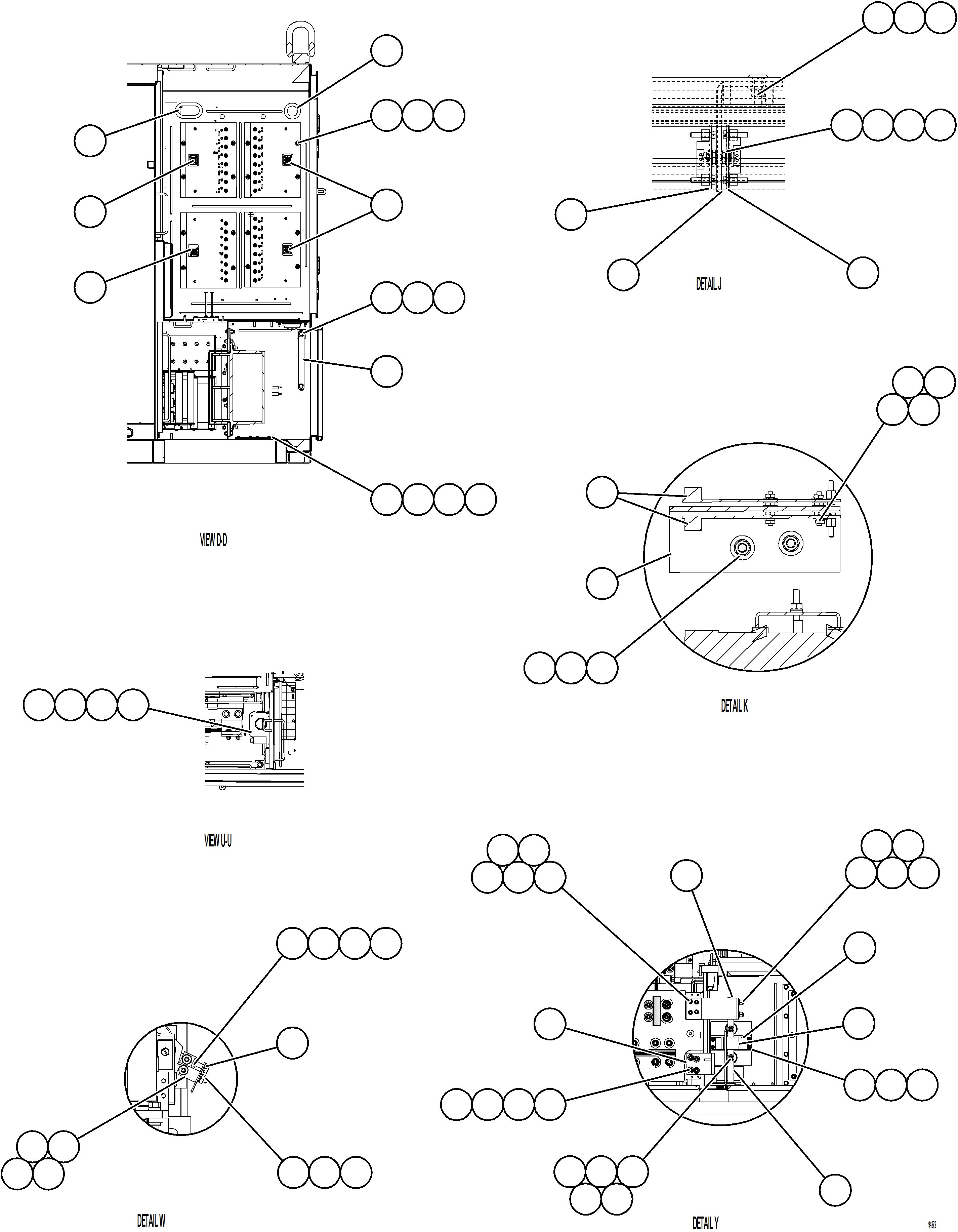 Komatsu parts book diagram for AFE78-EM 930E-5 S/N A40502 - A40505  KSA: CONTROL CABINET    4/20