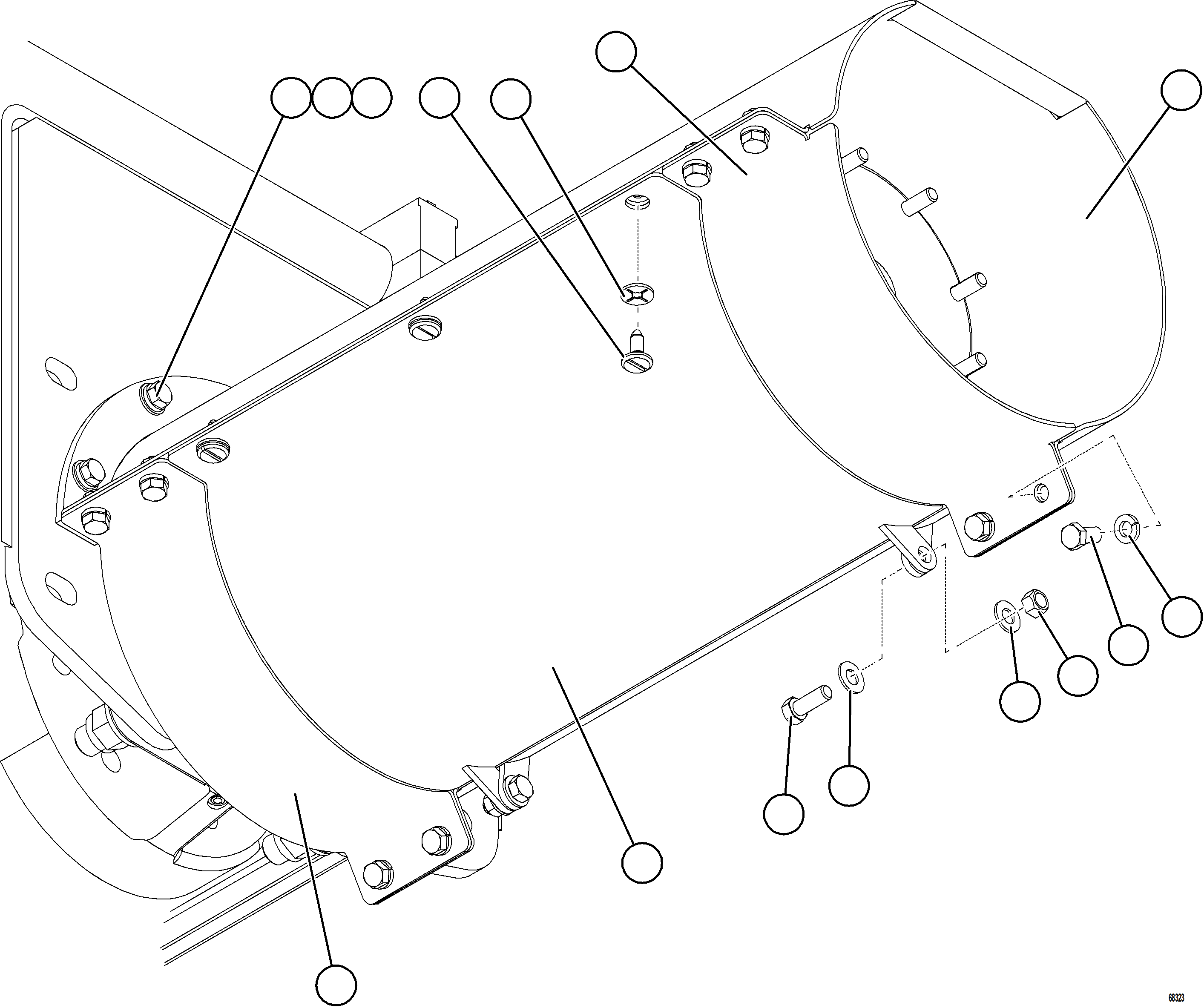 Komatsu parts book diagram for AFE78-EM 930E-5 S/N A40502 - A40505  KSA: DRIVESHAFT GUARDS