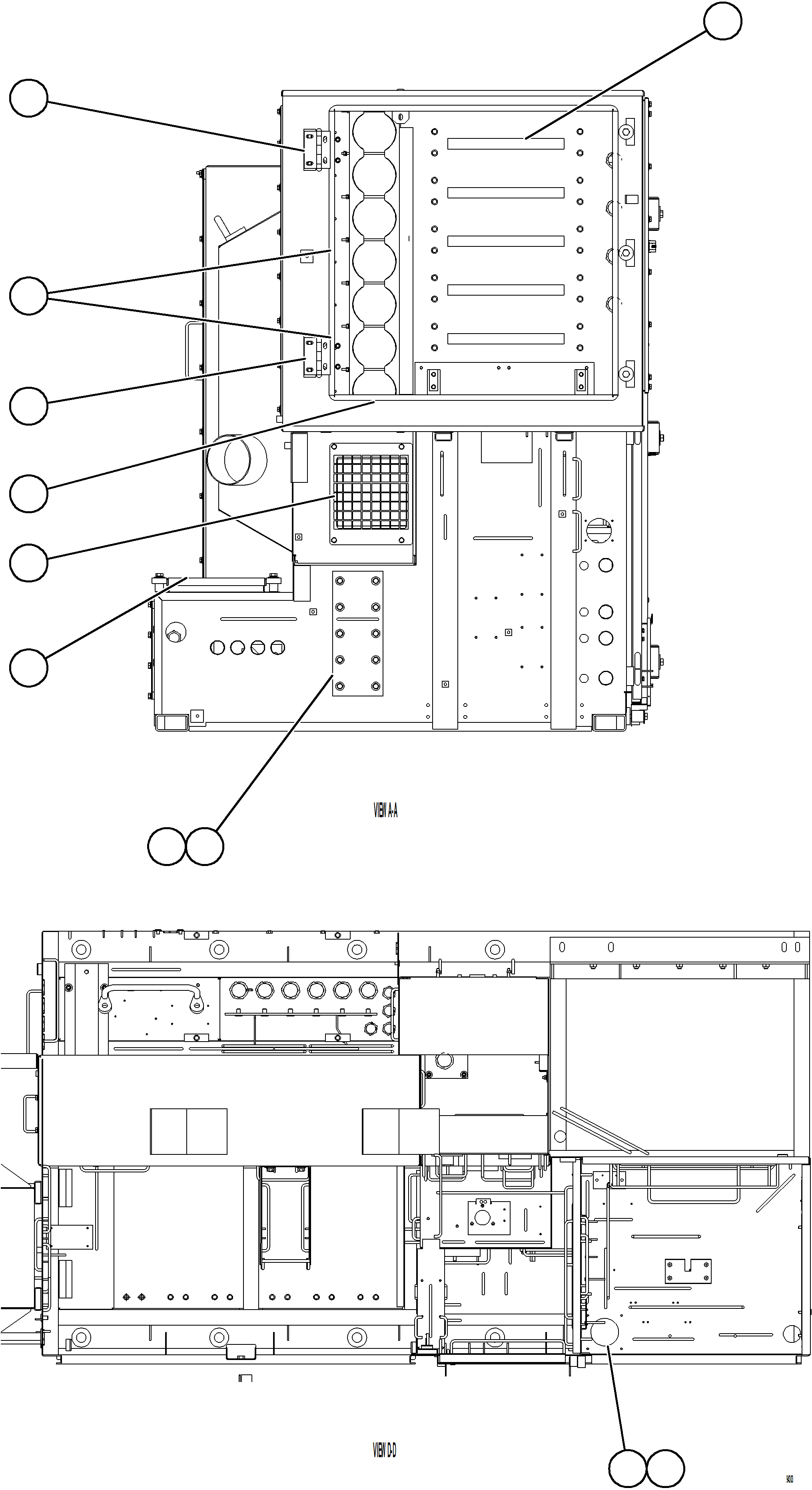 Komatsu parts book diagram for AFE78-EZ 930E-5 S/N A40612,A40614 - A40618  KCH: CONTROL CABINET    19/20