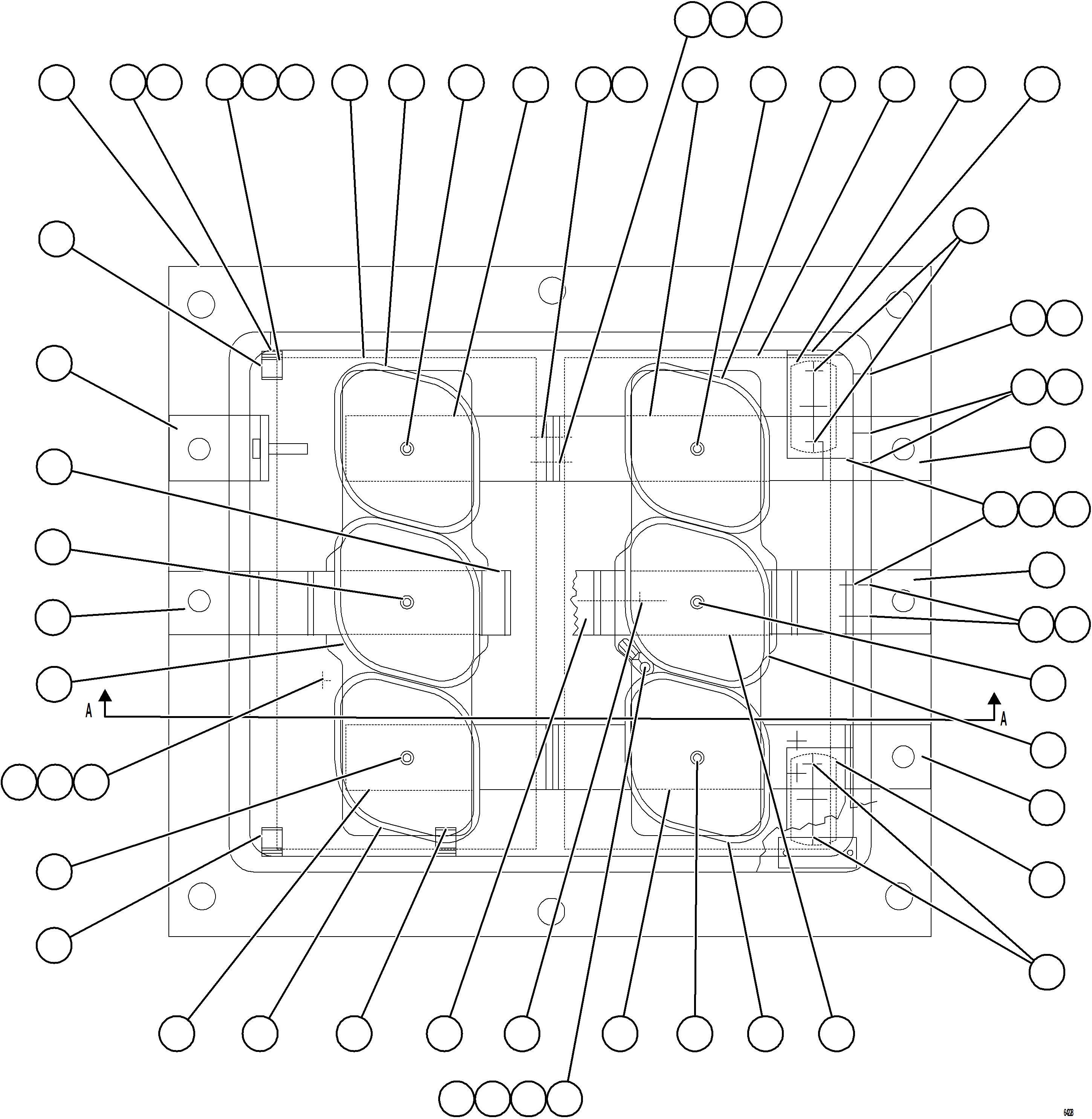 Komatsu parts book diagram for AFE78-EZ 930E-5 S/N A40612,A40614 - A40618  KCH: AFSE PANEL    1/2